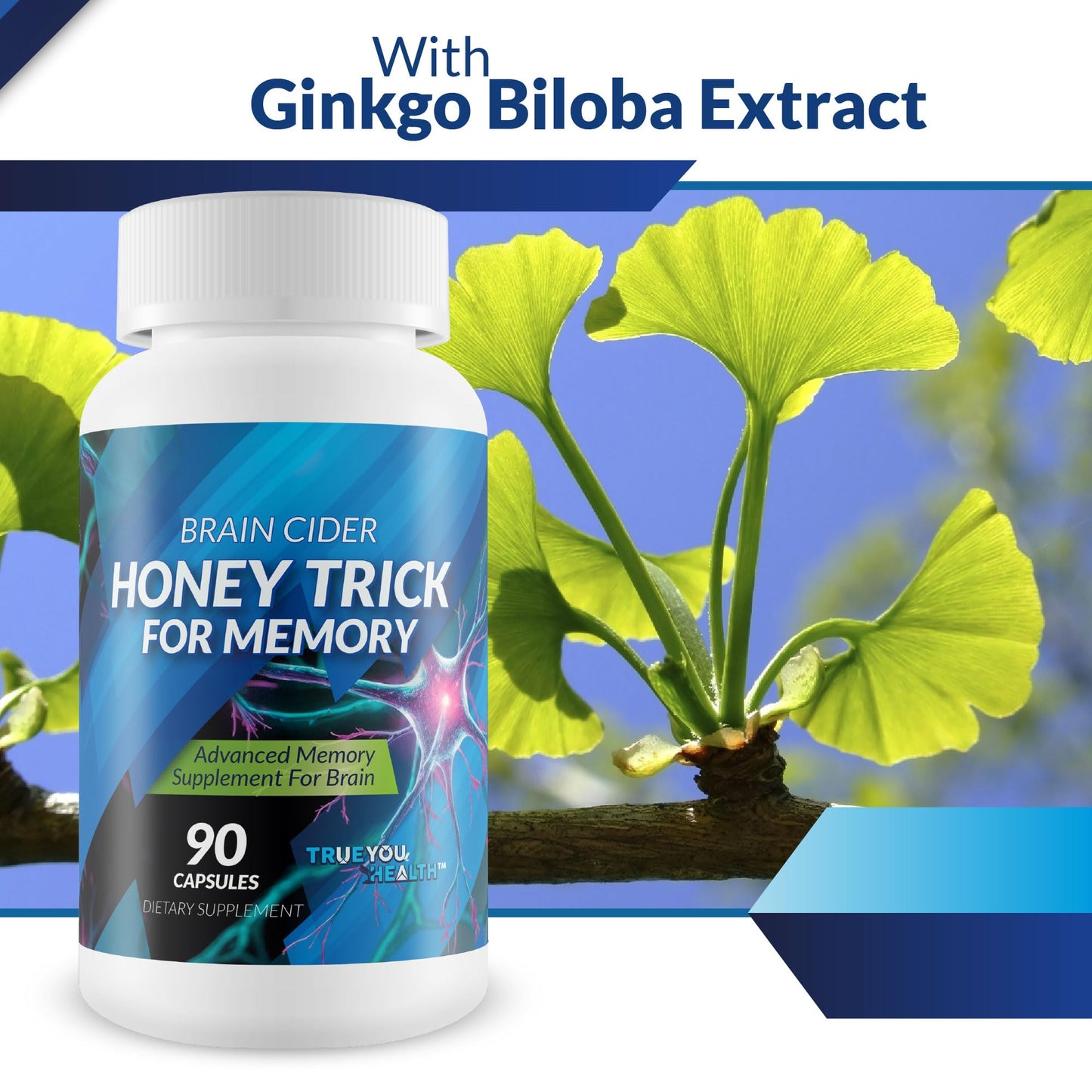 True You Health Honey Trick Capsule, 90 Count