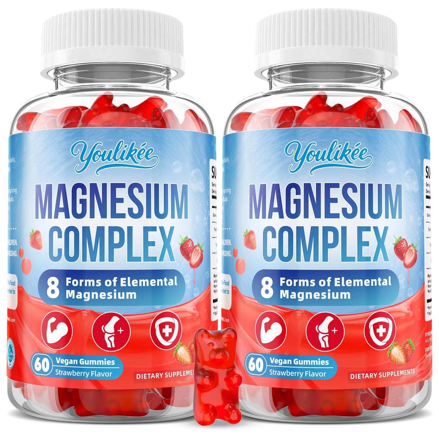 Youlikee Magnesium Complex Gummies 120 Count