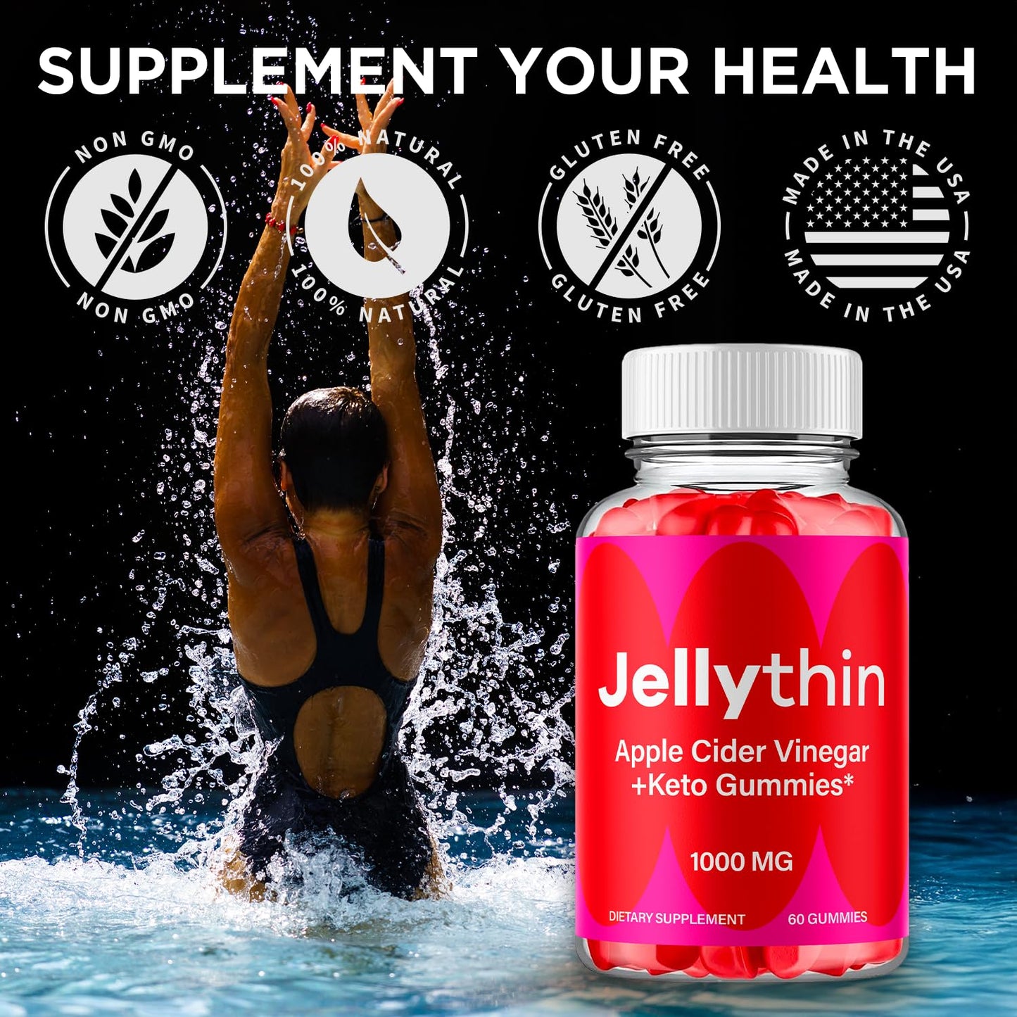Flex University Jelly Thin Gummies Chewable, 120 Gummies