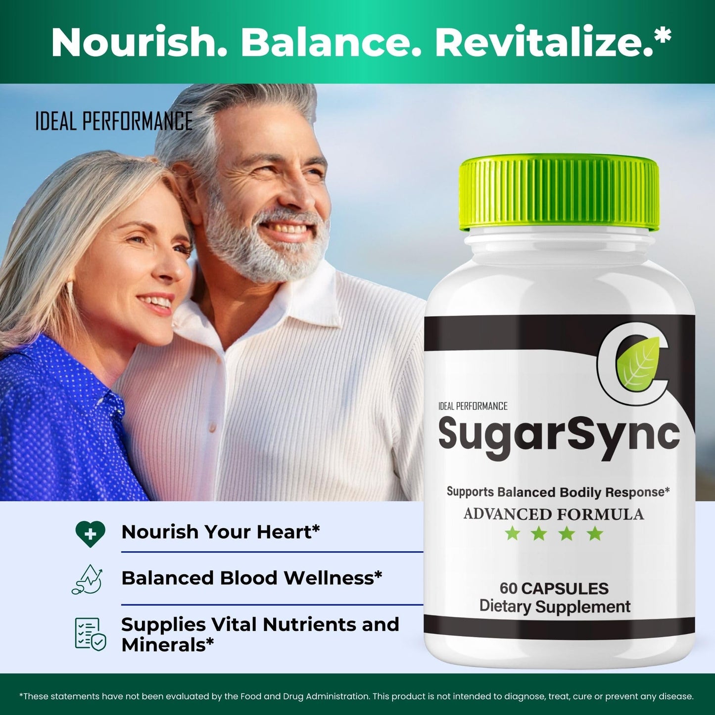 IDEAL PERFORMANCE Sugar Sync Capsules, 120 Capsules