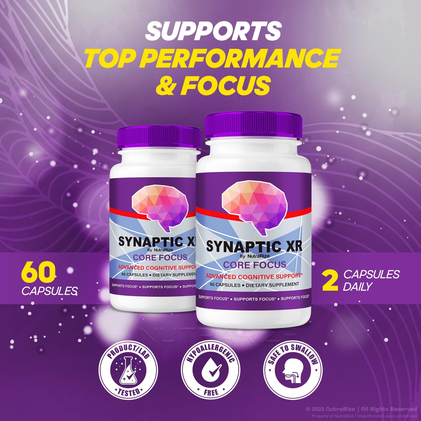 NutraRize Synaptic XR Daily Support Capsules, 120 Capsules