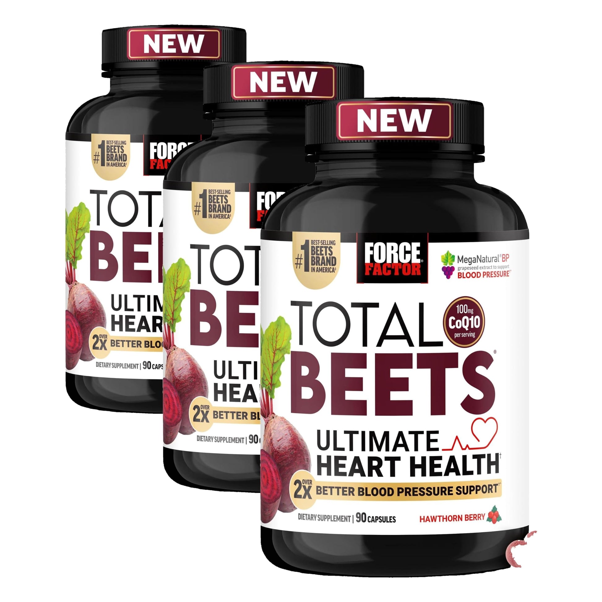 Force Factor Total Beets Heart Health Capsules 270