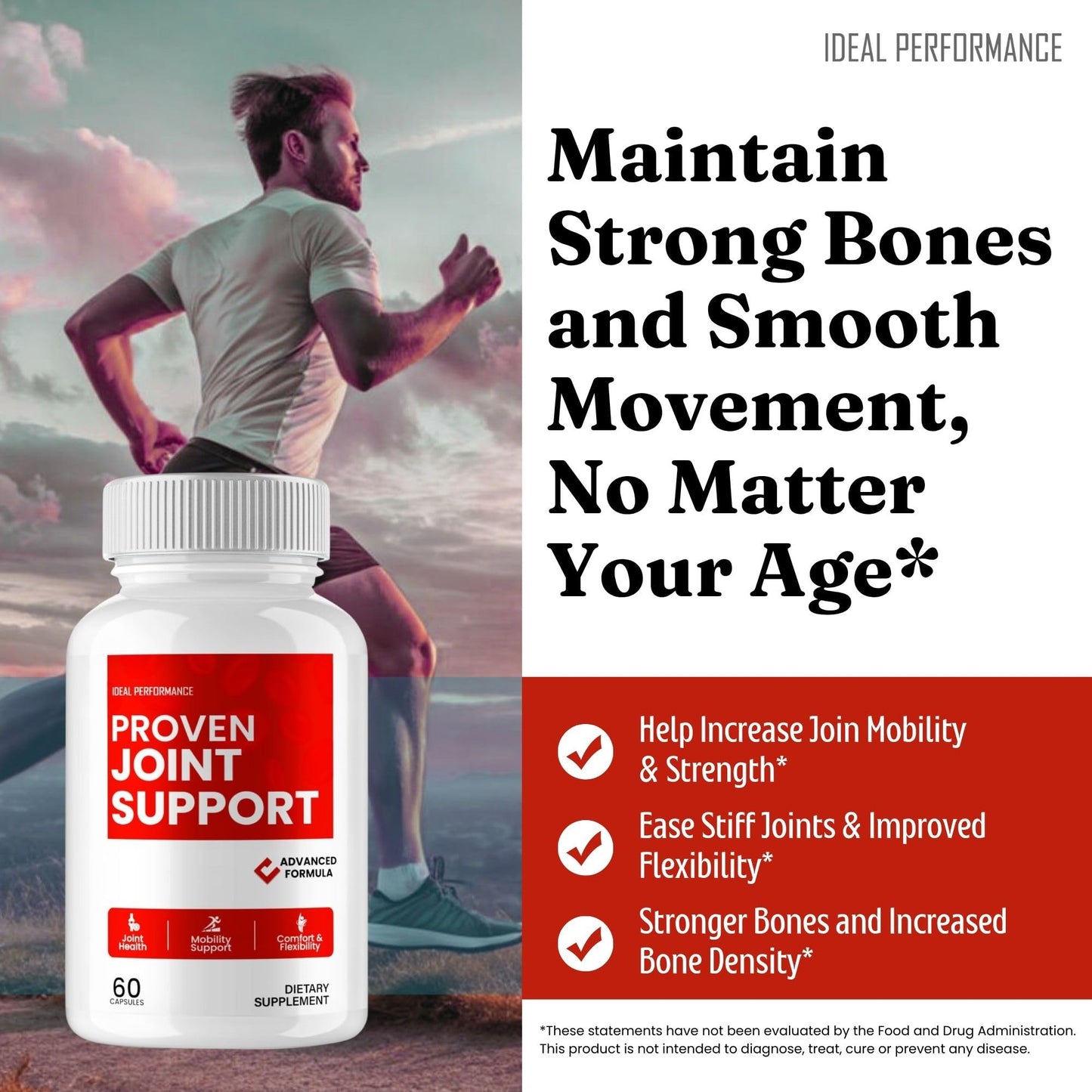 IDEAL PERFORMANCE Proven Joint Support Capsules 60 Count