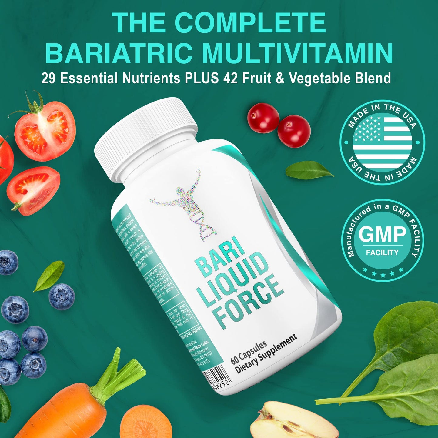 Universal Body Labs Bariatric Liquid Force Vitamin Softgel 2-Count