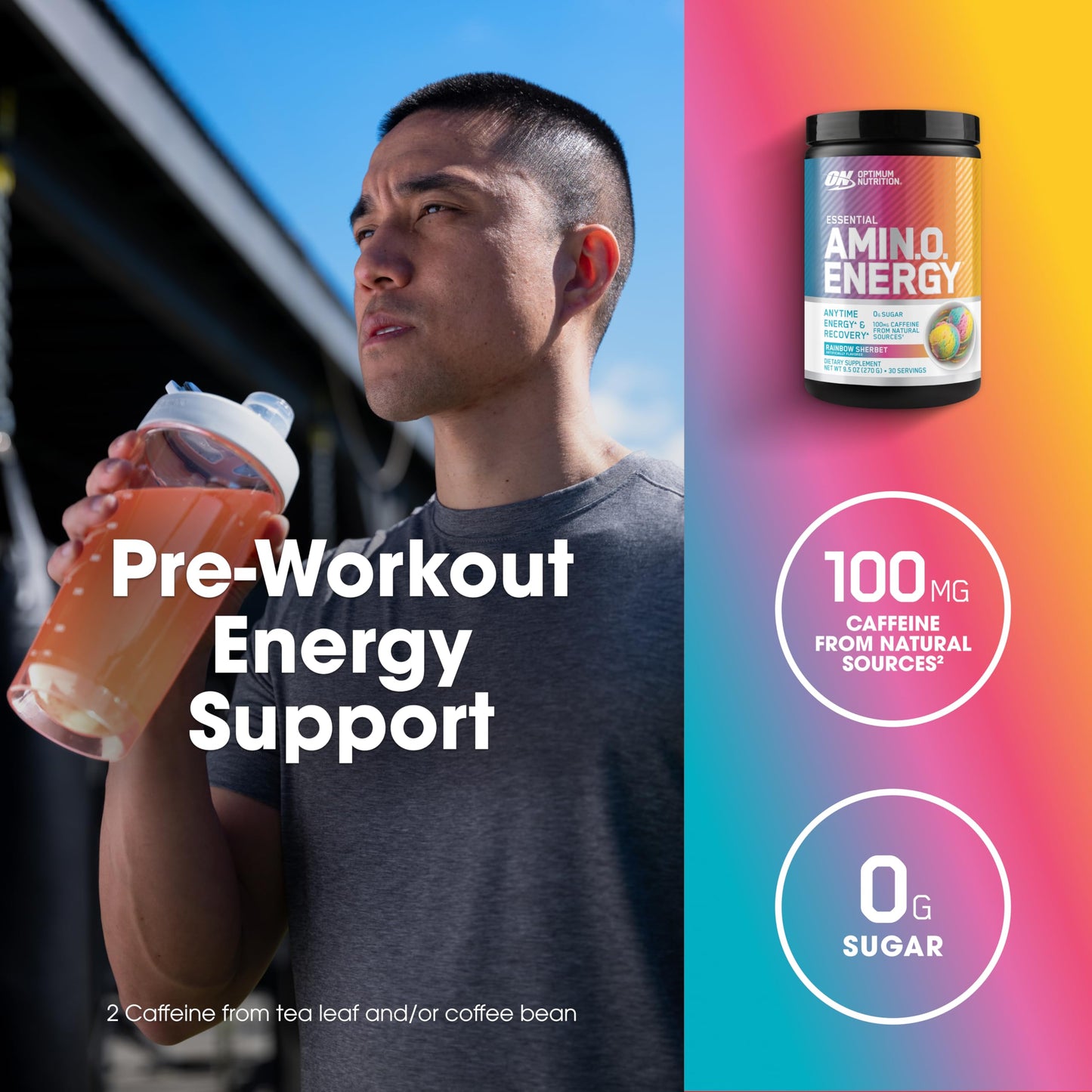 Optimum Nutrition Amino Energy Powder 9.5 Ounce
