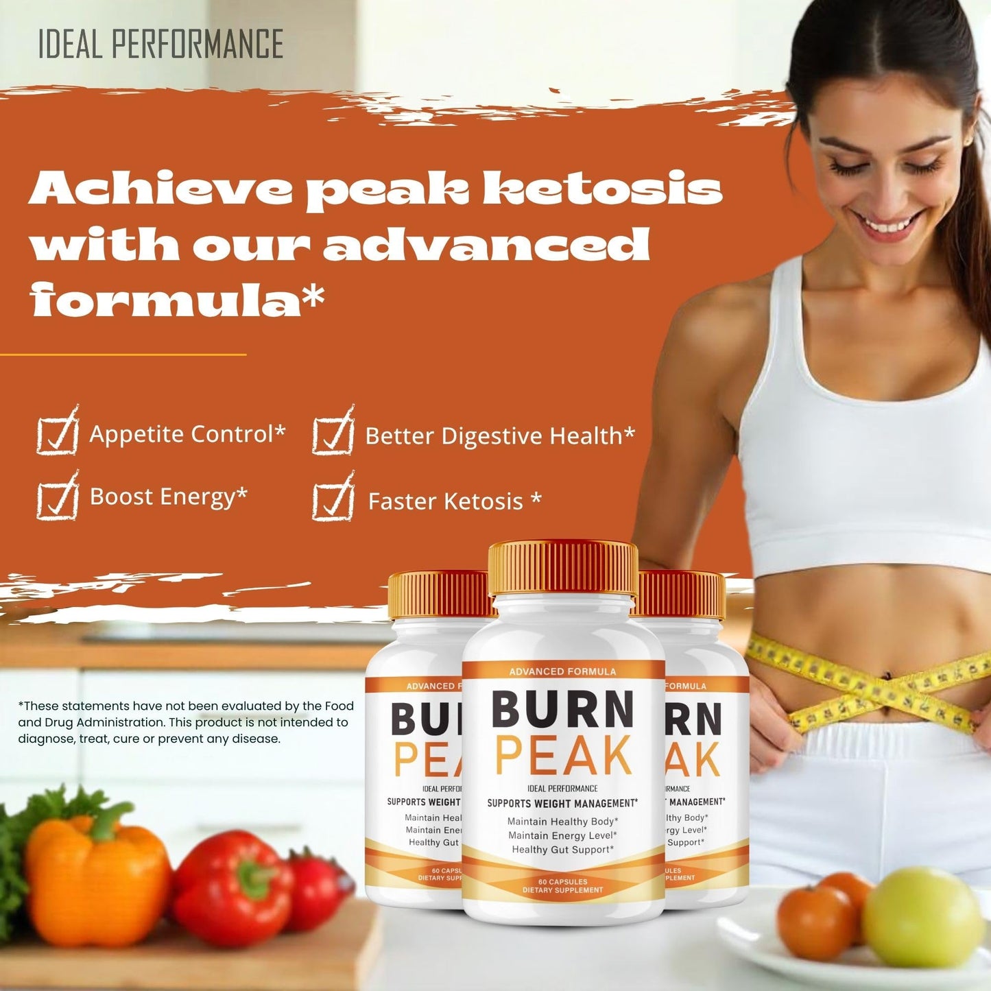 IDEAL PERFORMANCE Burn Peak Capsules 300