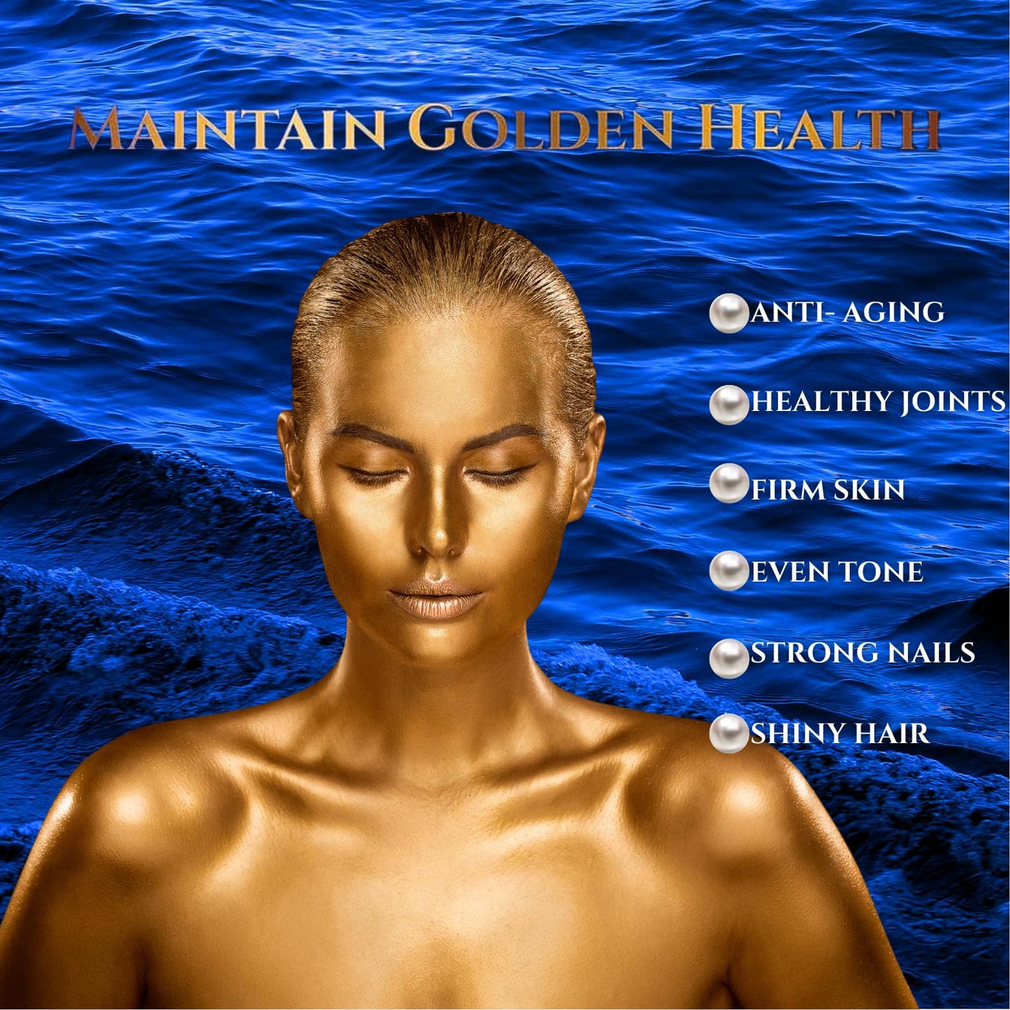 GOLDOPUS Marine Collagen Peptides Powder 9.05 Ounce Pack of 1