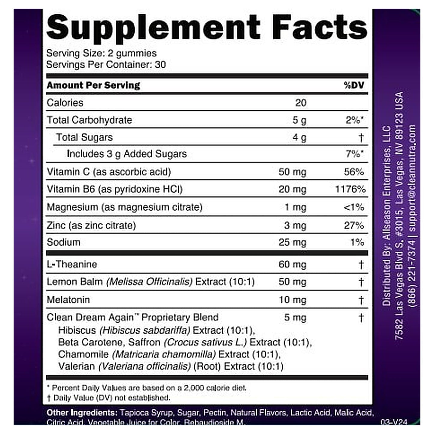 Clean Nutraceuticals Melatonin Gummies 10mg, 60 Gummies