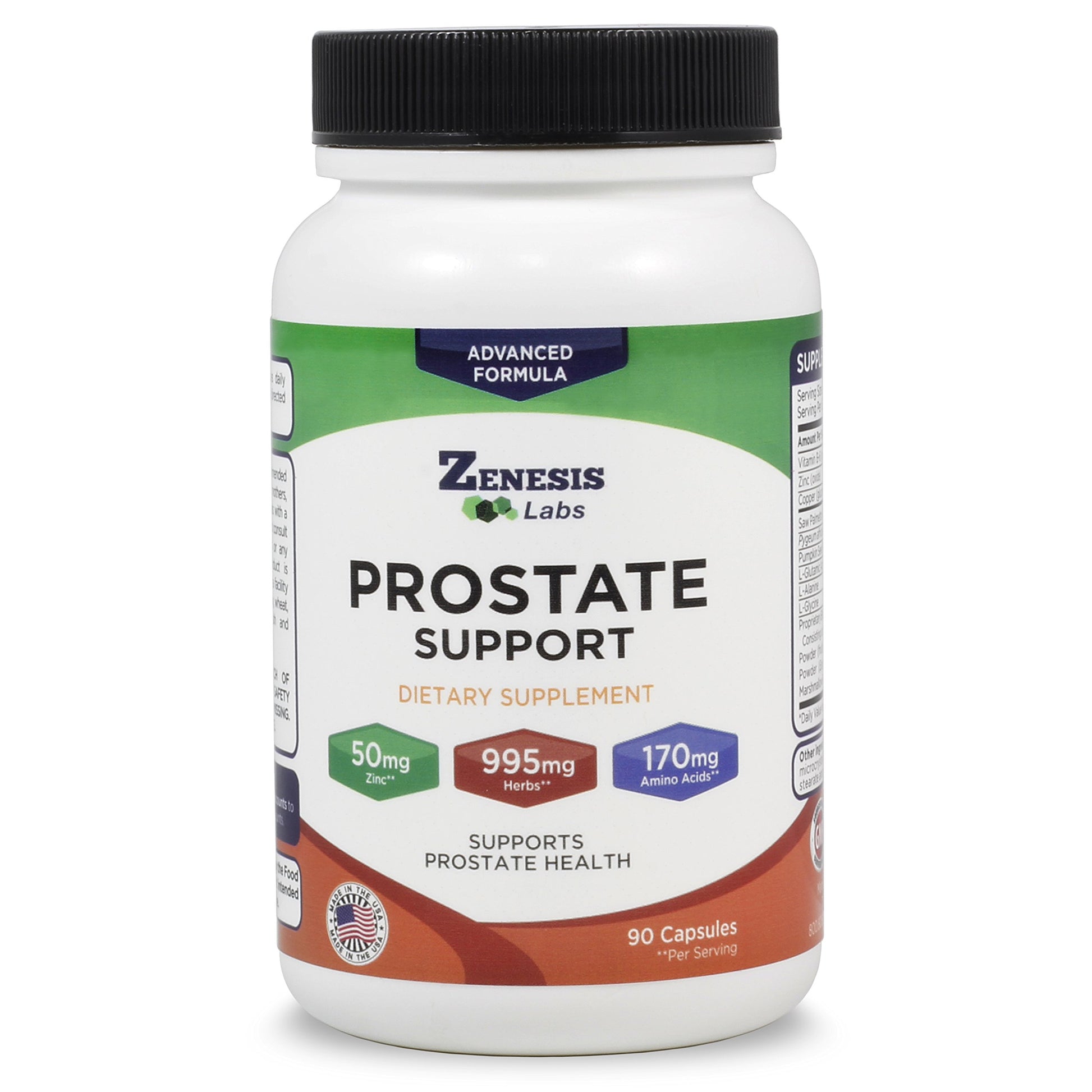 Zenesis Labs Prostate Health with Saw Palmetto Capsules, 90 Count