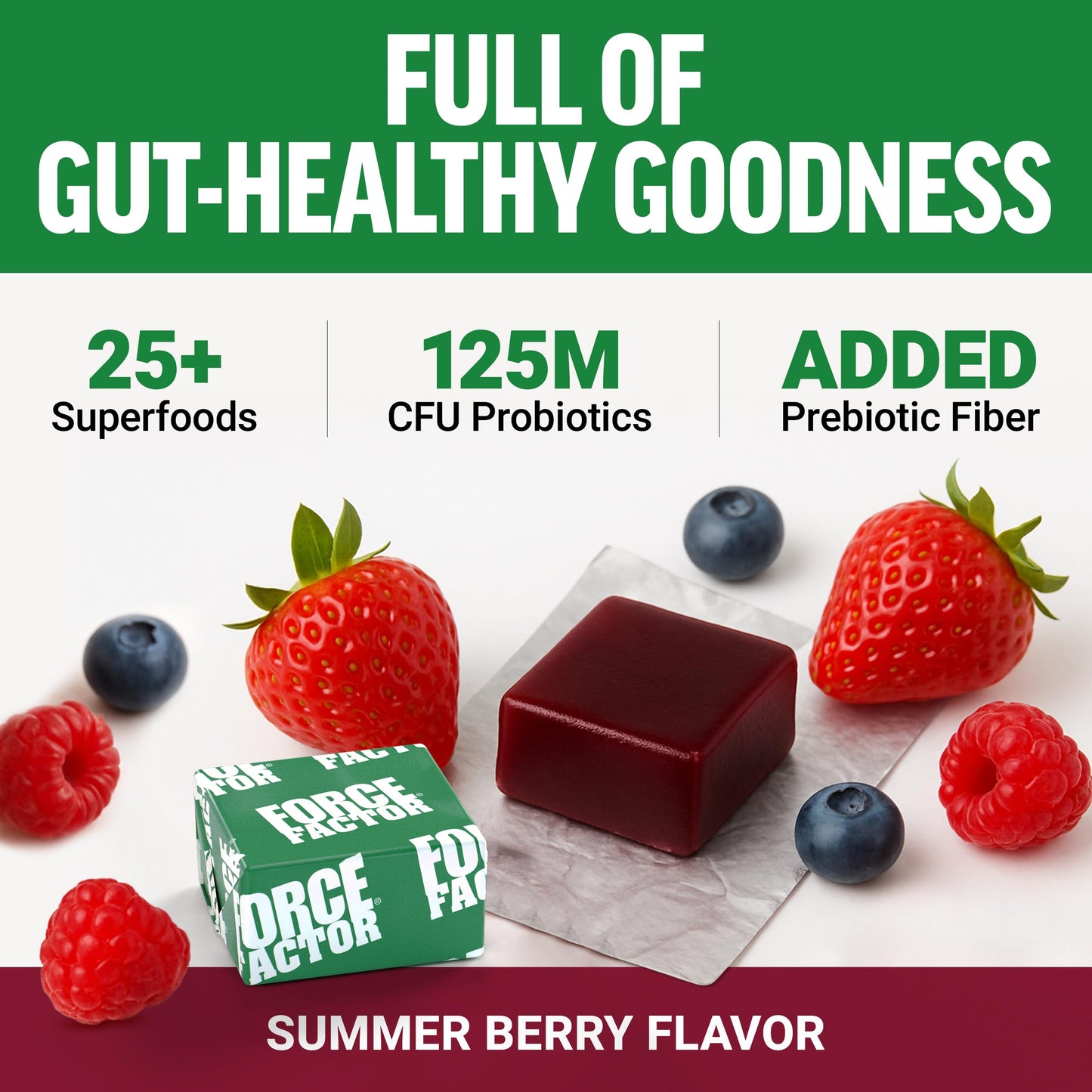 Force Factor Smarter Greens Superfood Chews 60 Soft Chews