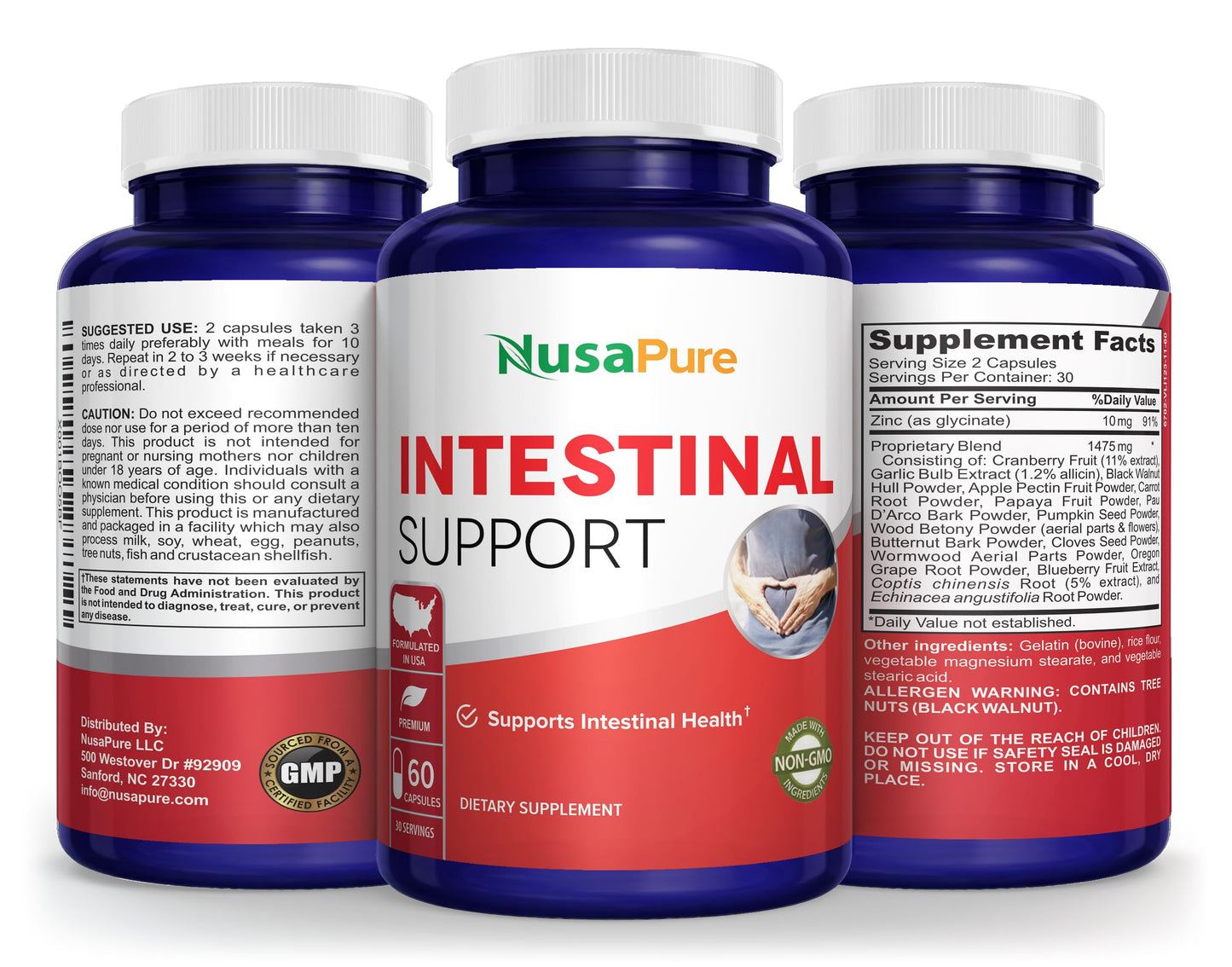 NusaPure Intestinal Support Complex 60 Capsules