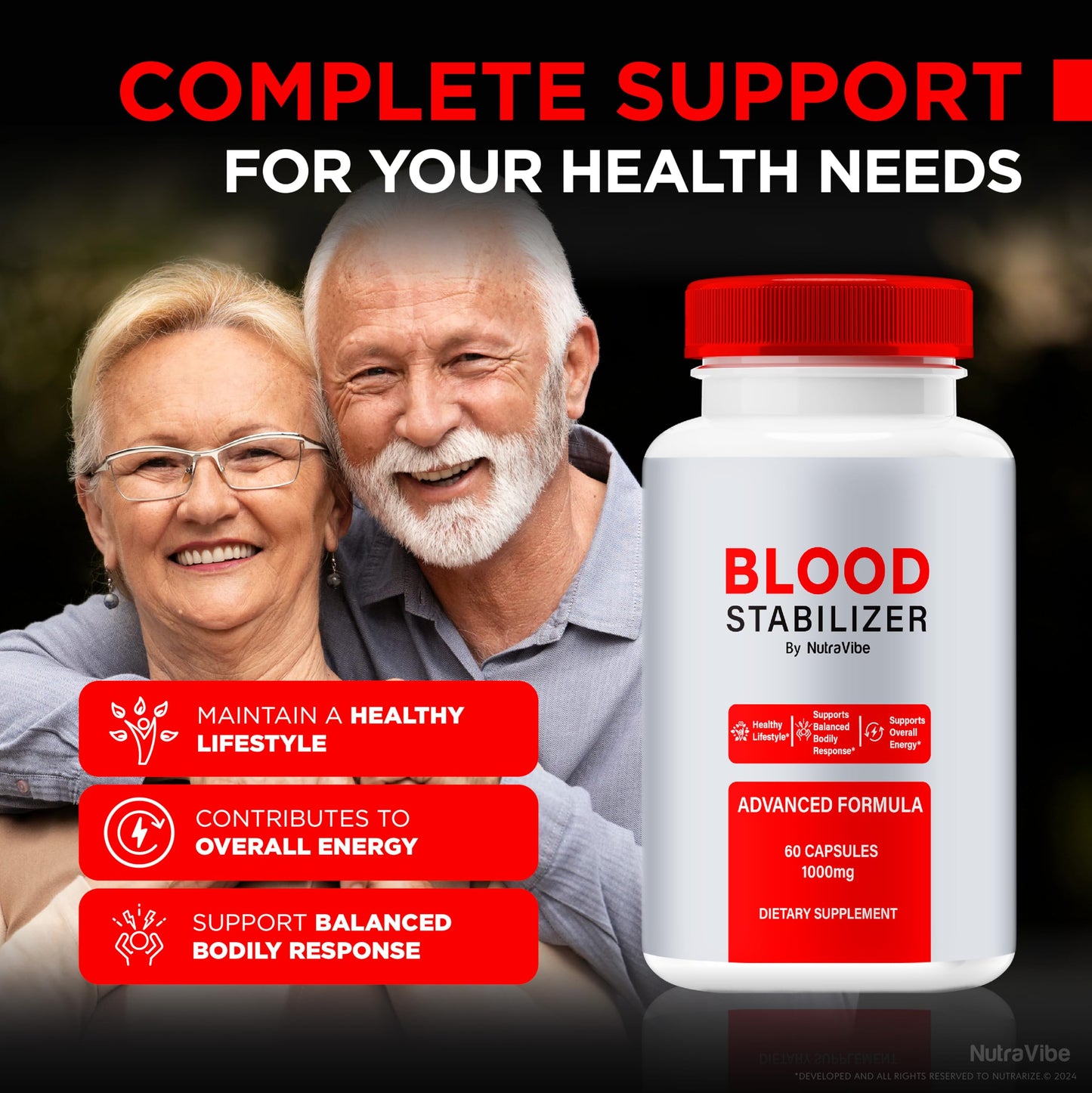 NutraVibe Blood Stabilizer Capsule, 60 Count