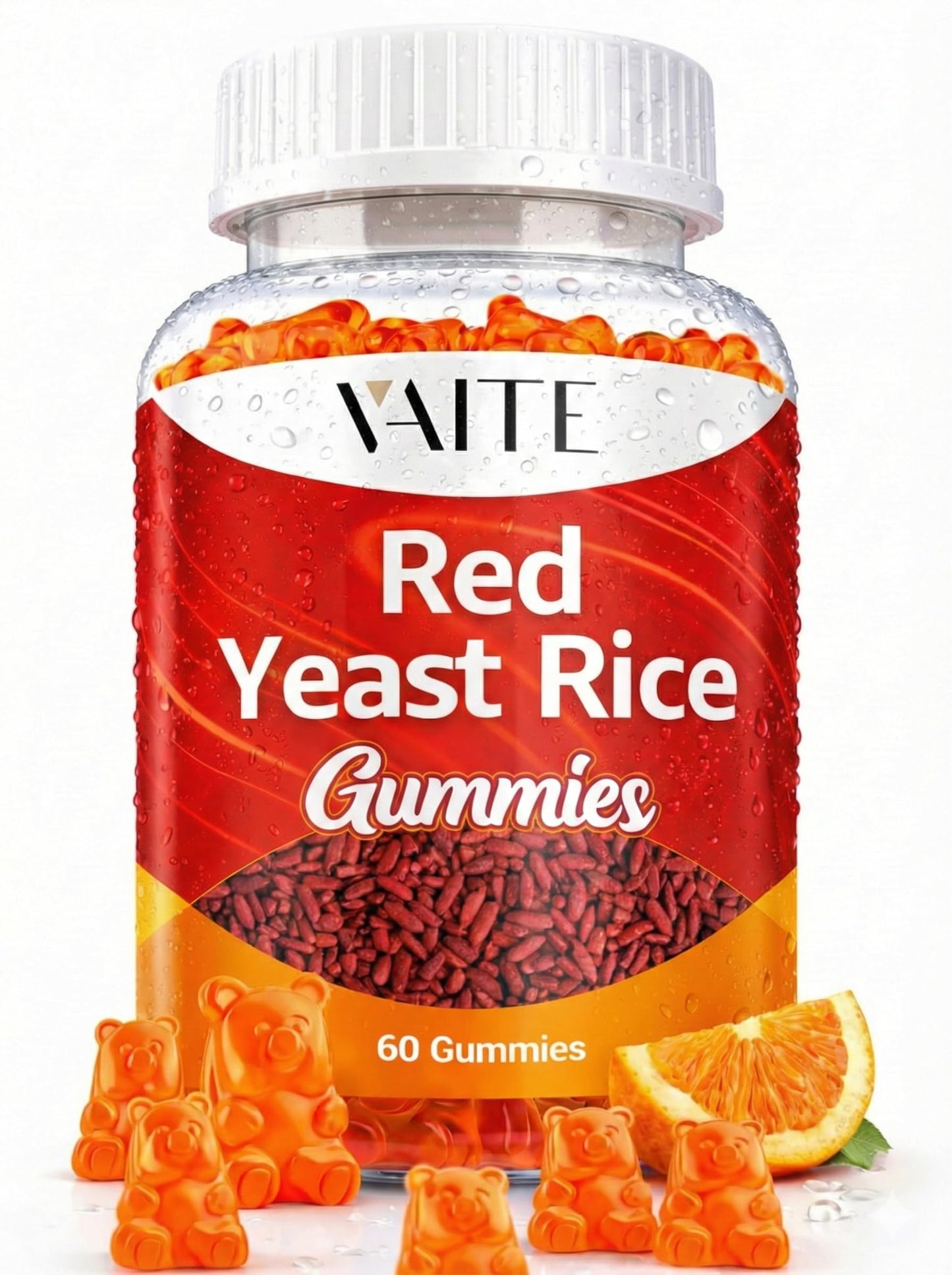 VAITE Red Yeast Rice with CoQ10 Gummies, 60 Gummies