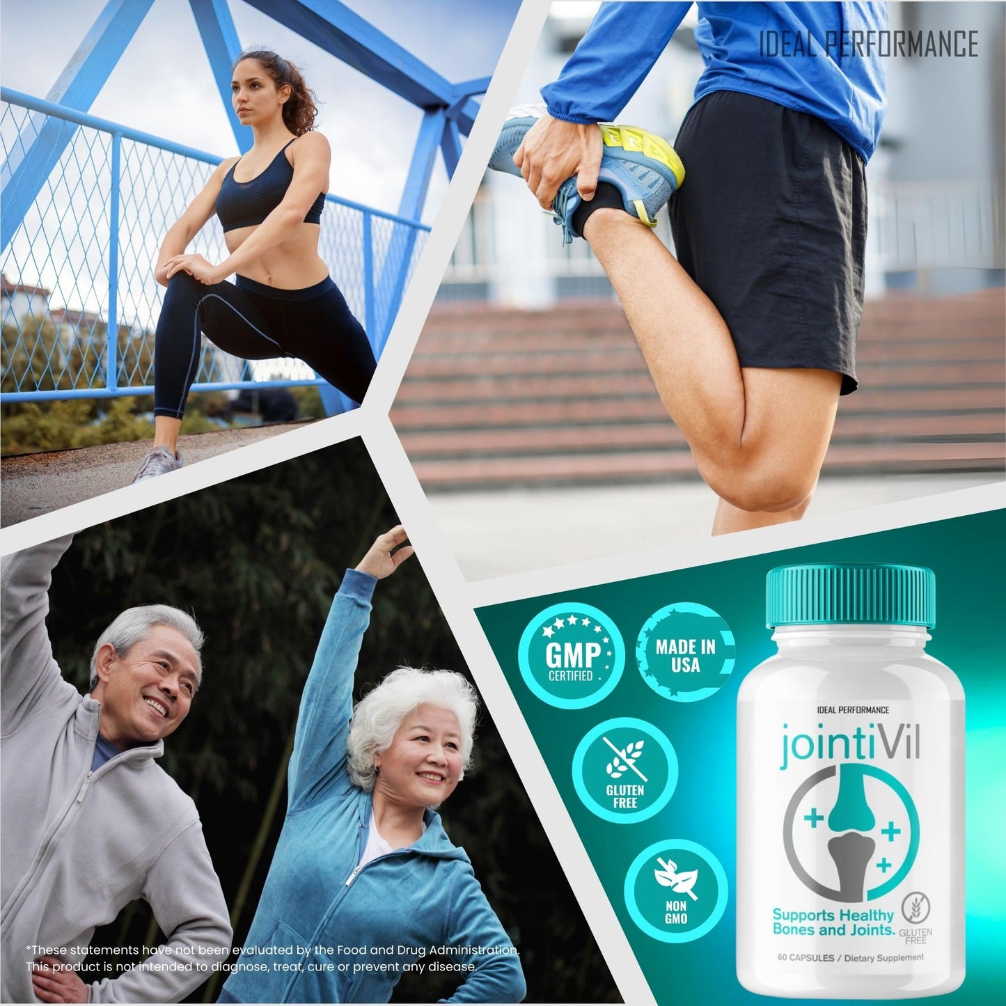 IDEAL PERFORMANCE JointiVil Joint Supplement Capsules, 180 Capsules