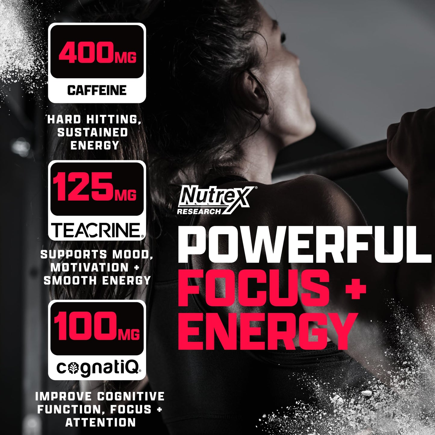 Nutrex Research OUTLIFT Amped Max Dosed High Stim Pre Workout Powder 15.7 oz