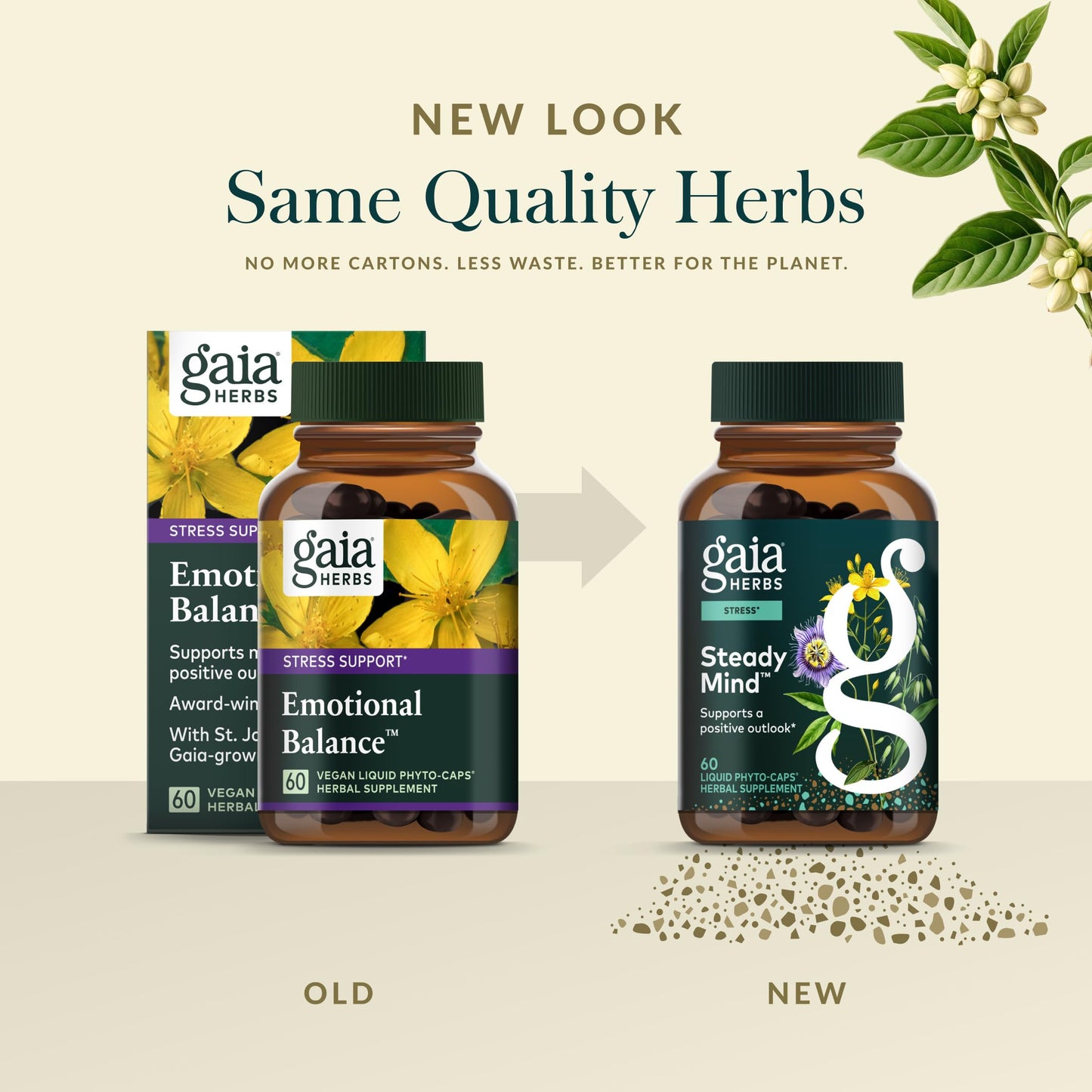 Gaia Herbs Steady Mind 60-Count Capsules