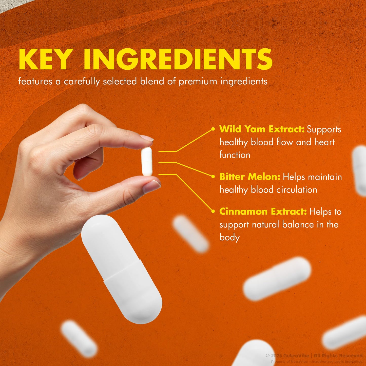 NutraVibe Gluco Wonder Capsules, 180 Capsules