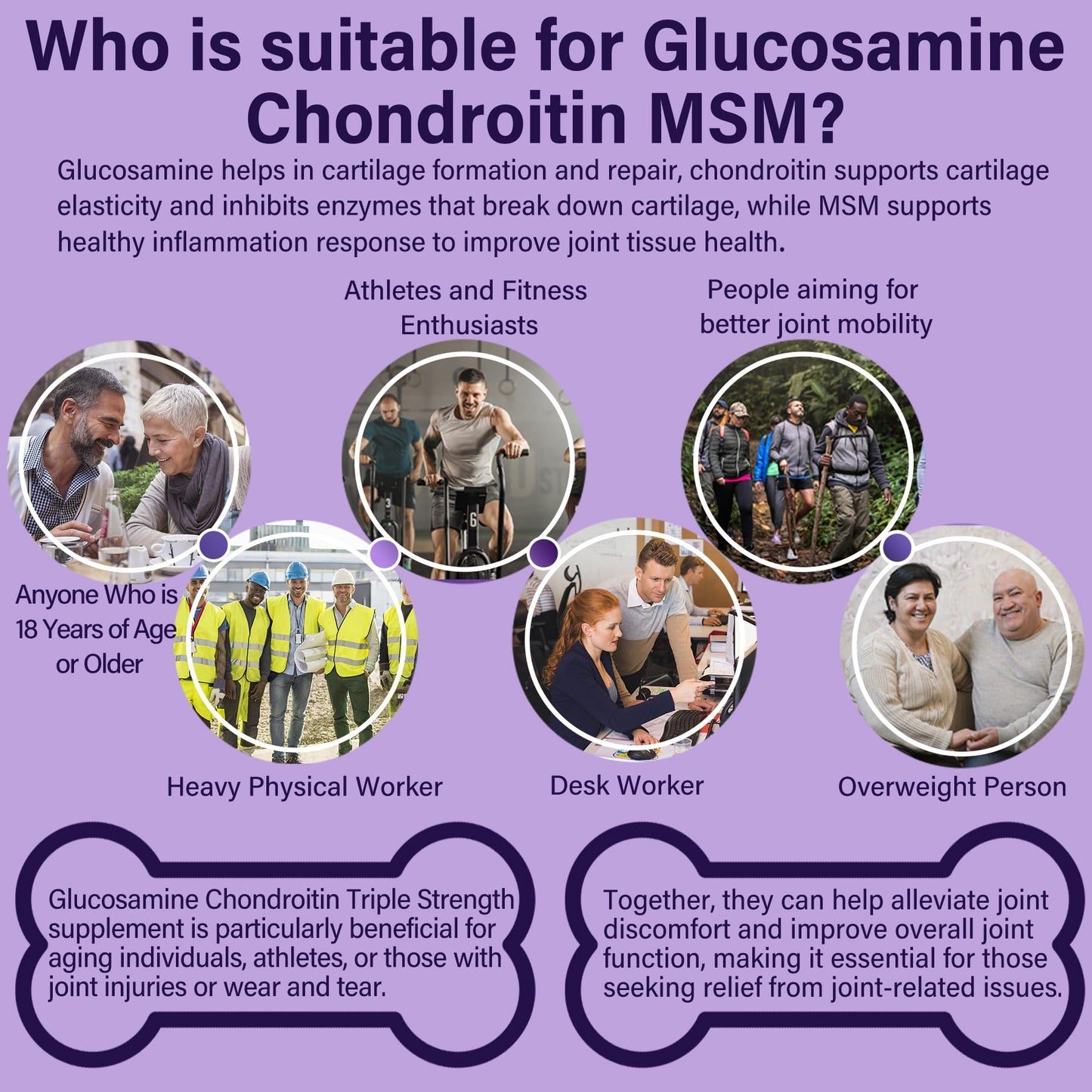 LILICARE Glucosamine Chondroitin Gummies + Iron Supplement for Women Gummy 180