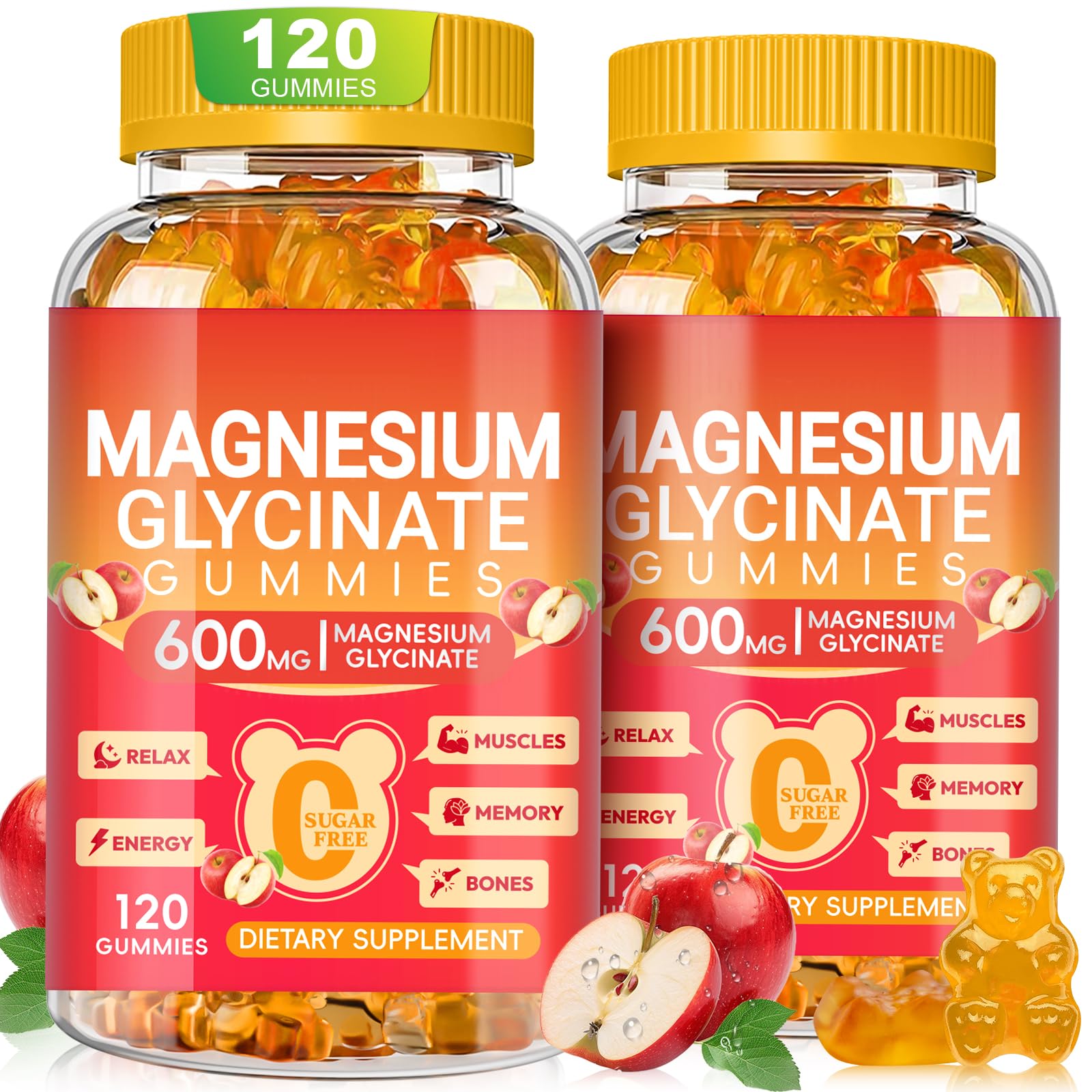 Cytona Magnesium Glycinate Gummies 600mg, 240 Gummies