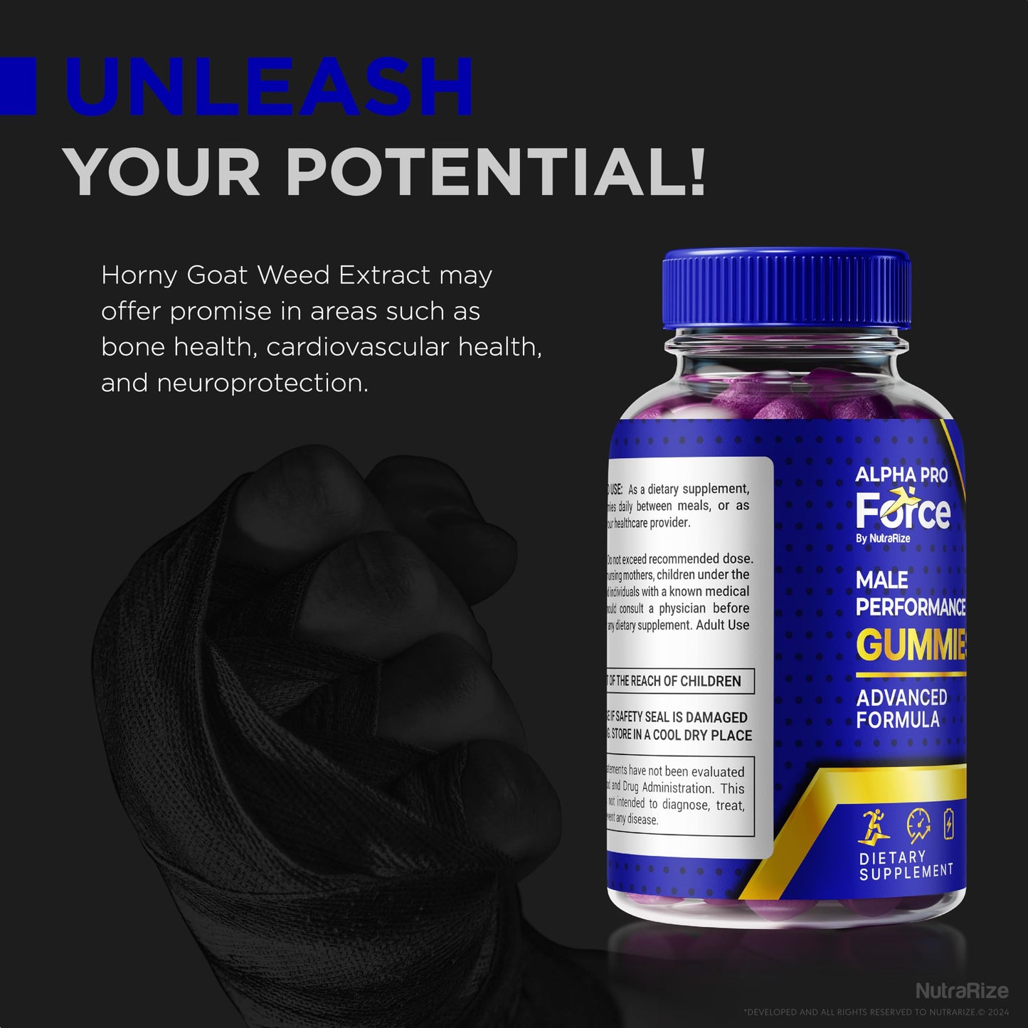 NutraRize Alpha Pro Force Gummies, 120 Gummies