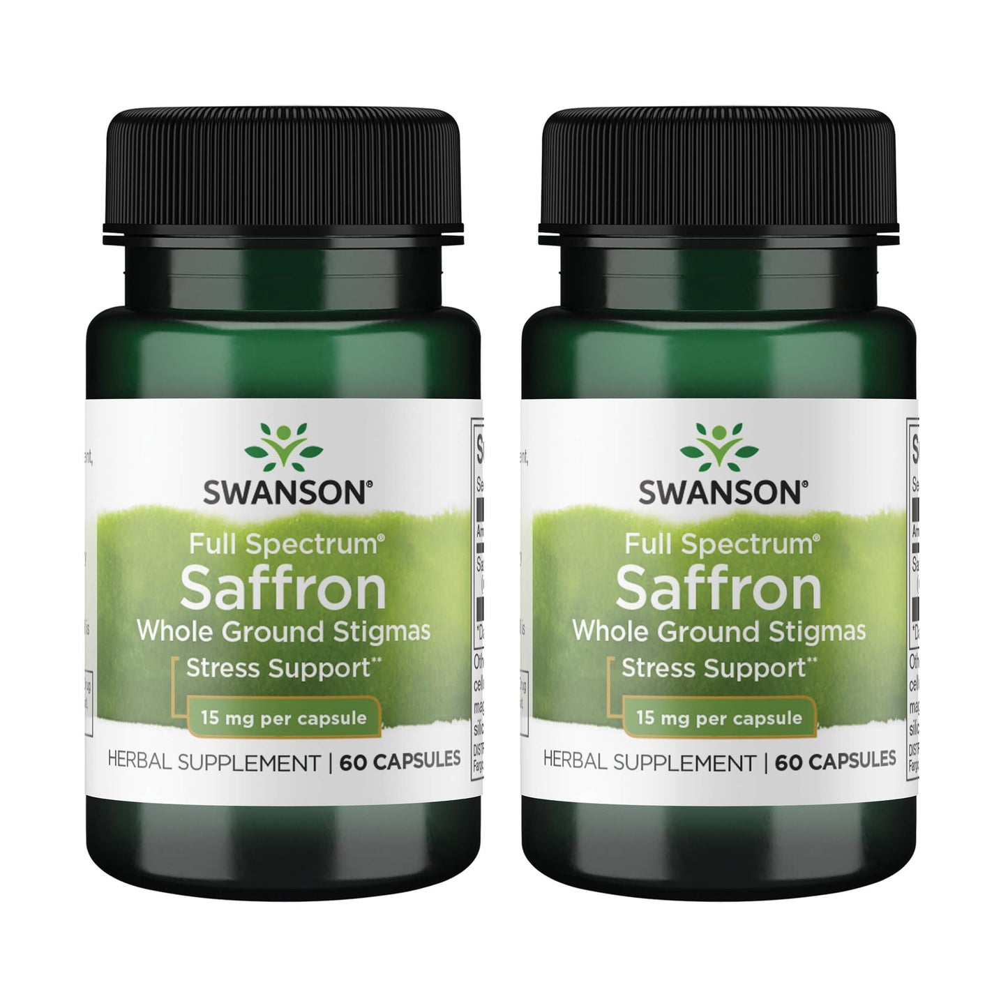 Swanson Full Spectrum Organic Spanish Saffron Mood and Stress Support Supplement 120 Capsules