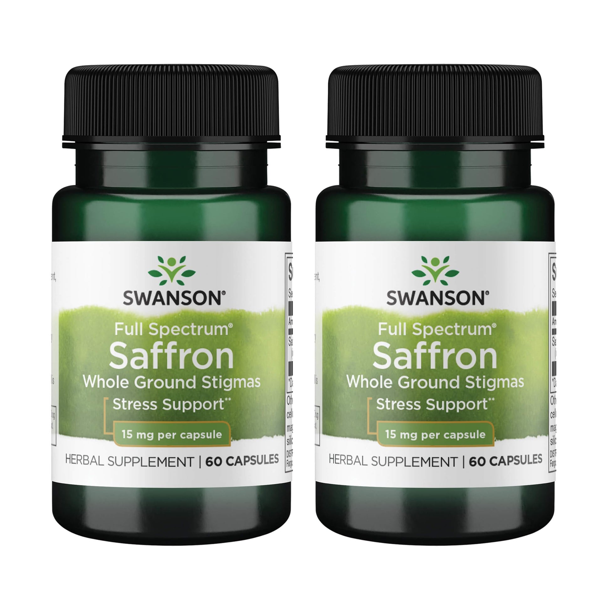 Swanson Full Spectrum Organic Spanish Saffron Mood and Stress Support Supplement 120 Capsules
