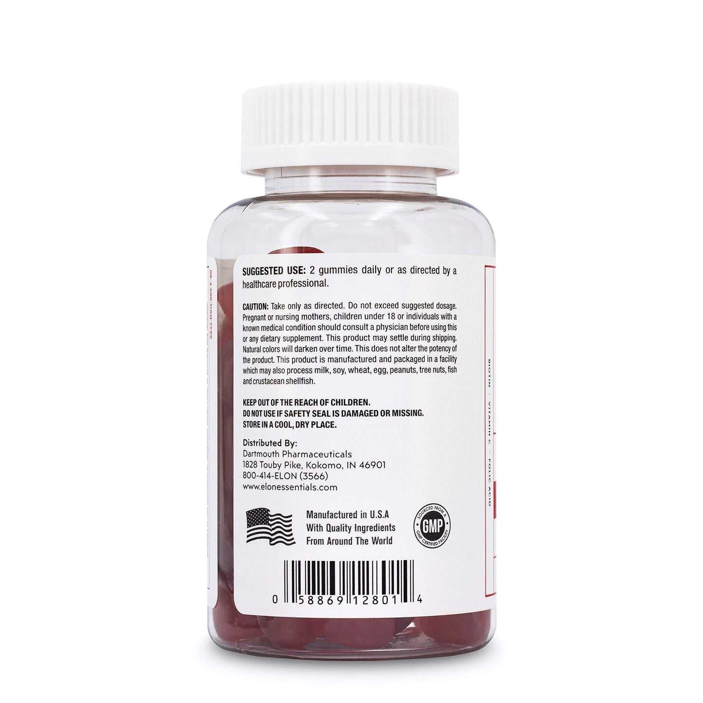 Elon Biotin Gummies for Hair Growth, 120 Count