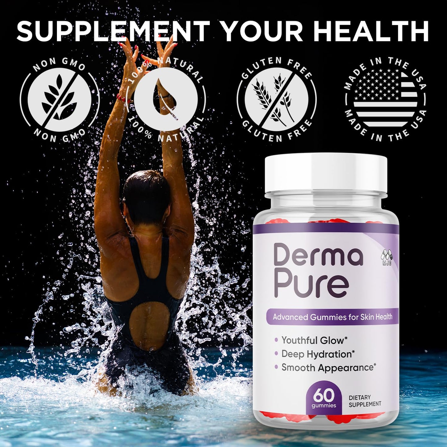 MJO Derma Pure Gummies 120 Gummies