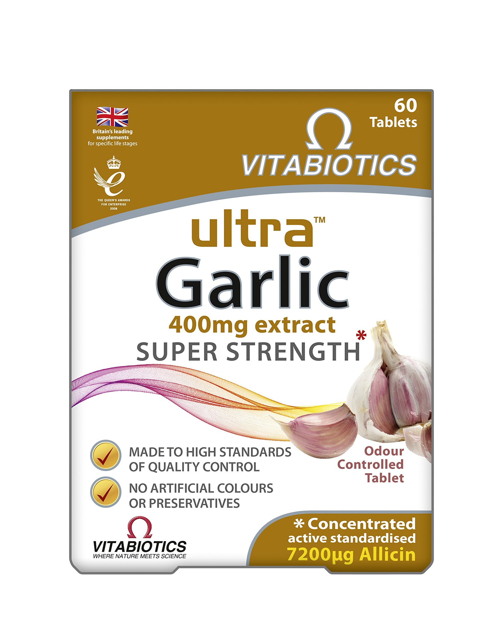 Vitabiotics Ultra Garlic Tablets 60 Tablets