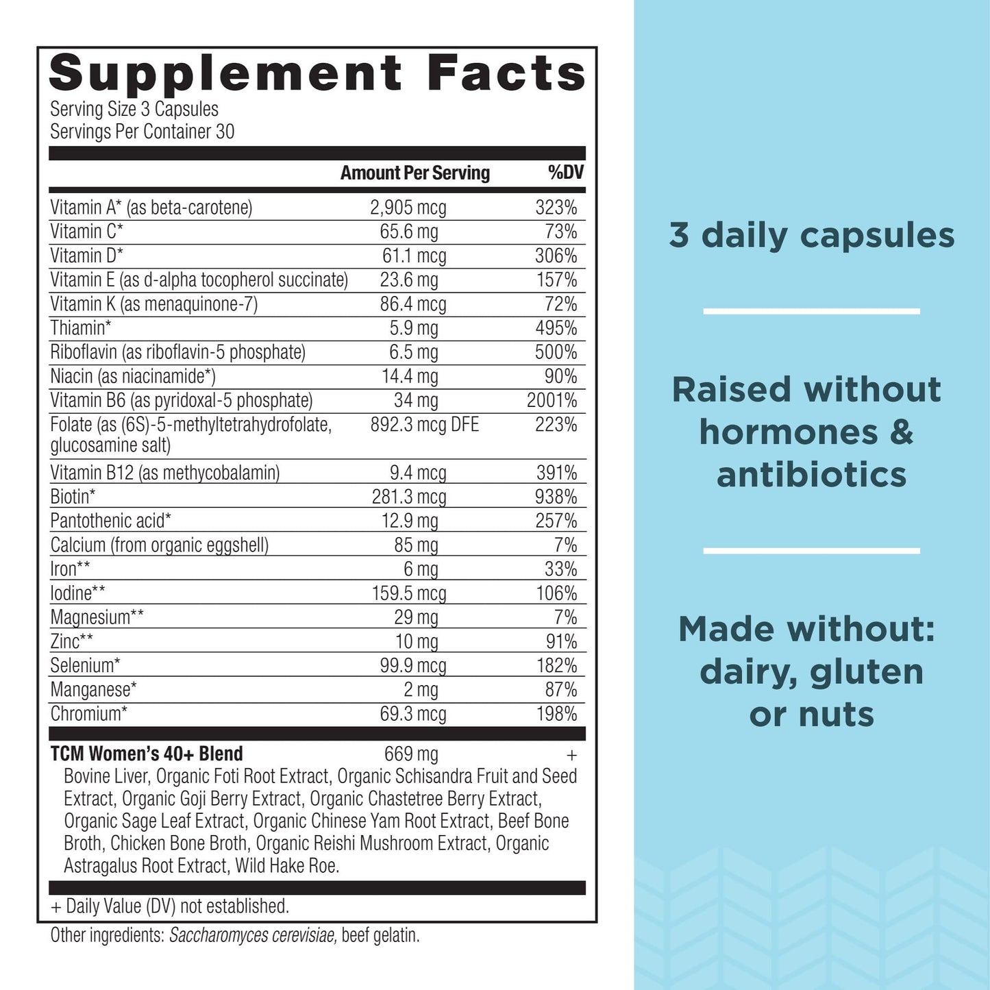 Ancient Nutrition Multivitamins for Men and Women Age 40+ Capsules, 2 x 90 Count