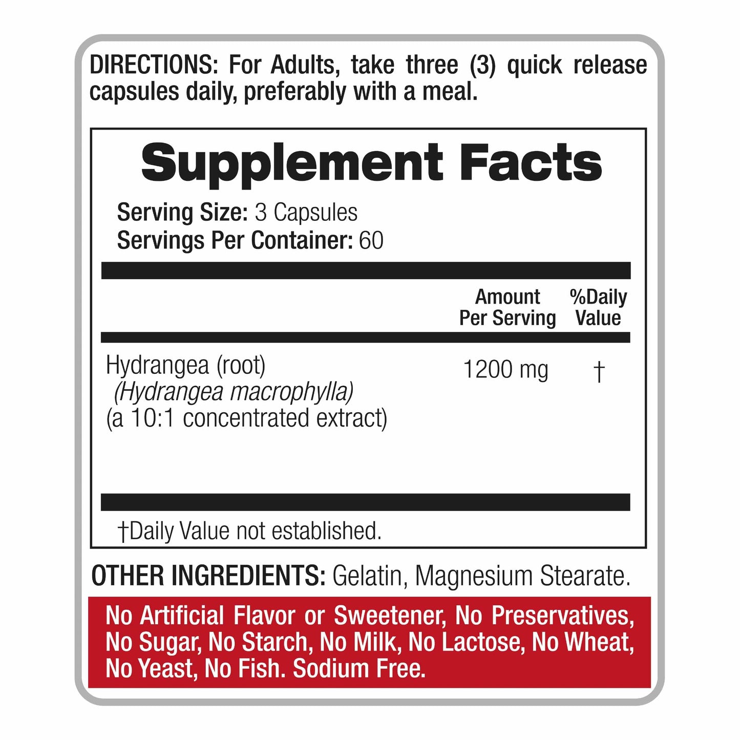 FITO MEDIC'S Hydrangea Root Capsules 180 Capsules