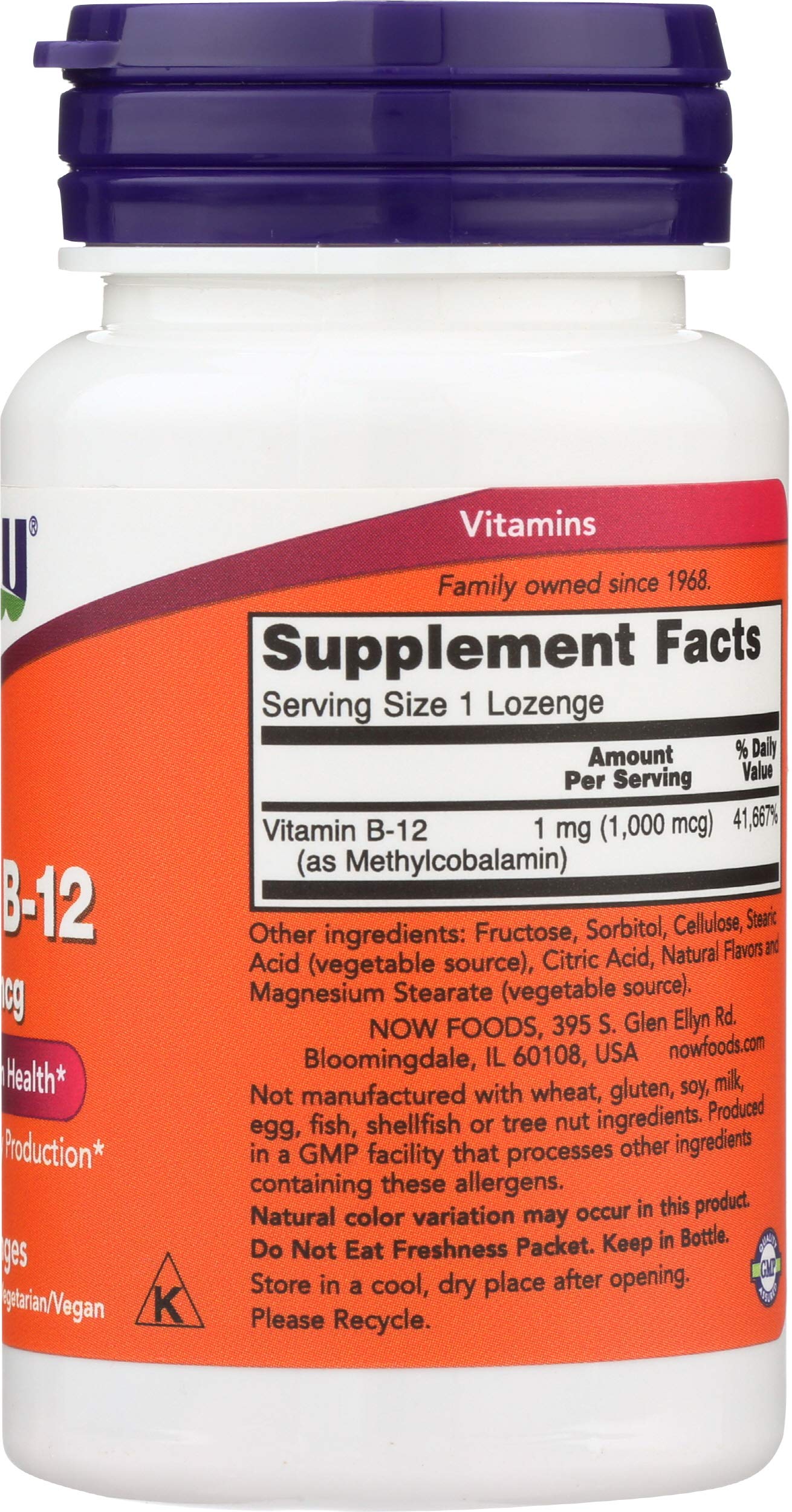 NOW Foods Brain B-12 Capsule, 100 Count