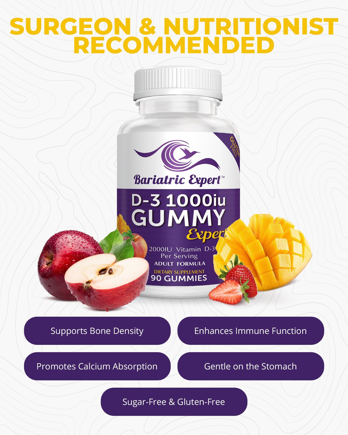Bariatric Food Expert D3 Vitamin Gummy, 1 Count