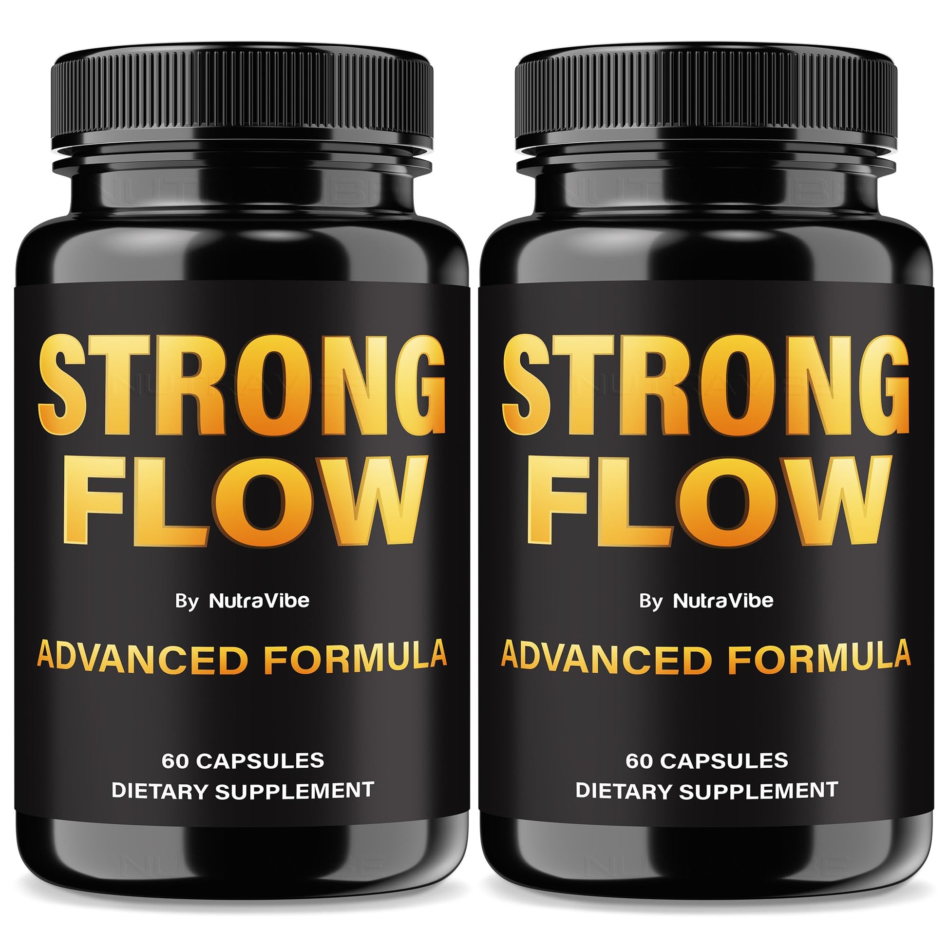 NutraVibe Strong Flow Prostate Supplement with Natural Ingredients Capsules 120 Count