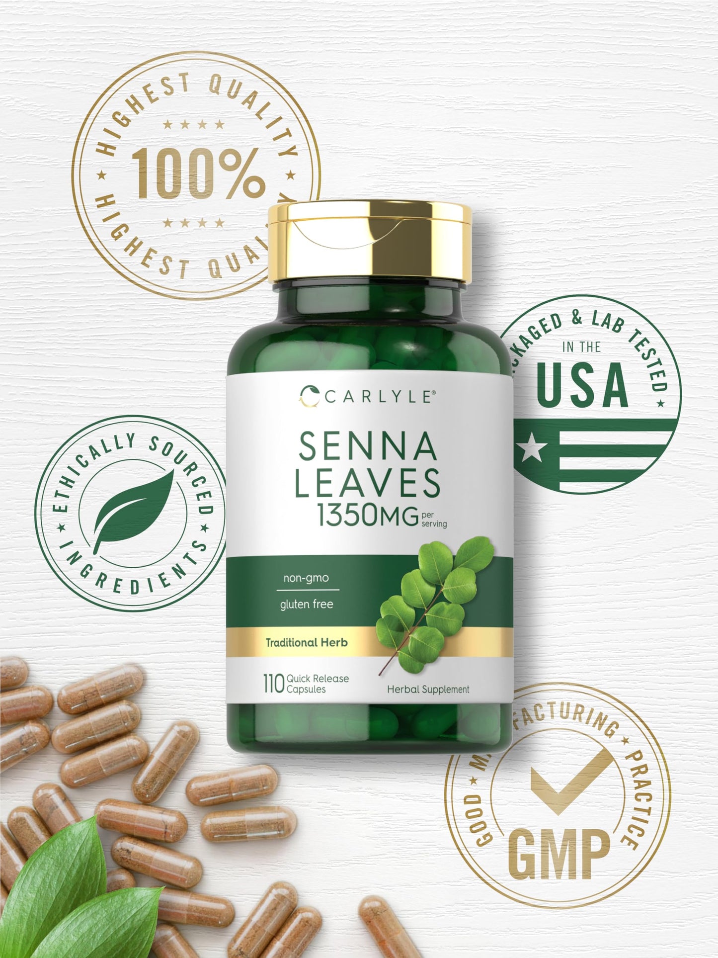 Carlyle Senna Leaves Supplement Capsule 110 Capsules