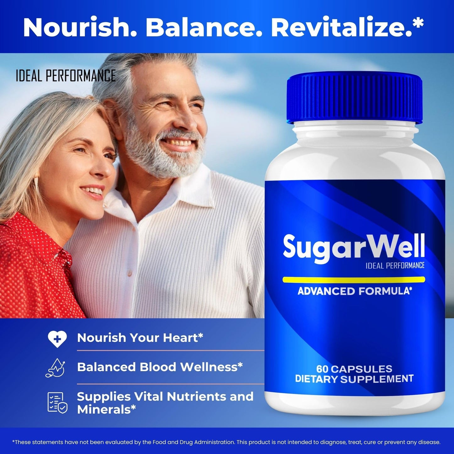 IDEAL PERFORMANCE SugarWell Advanced Blood Formula Capsules 120