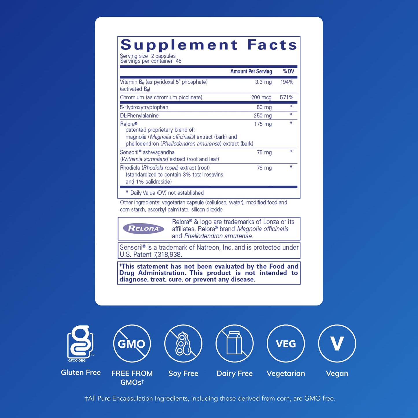 Pure Encapsulations CarbCrave Complex, 90 Capsules