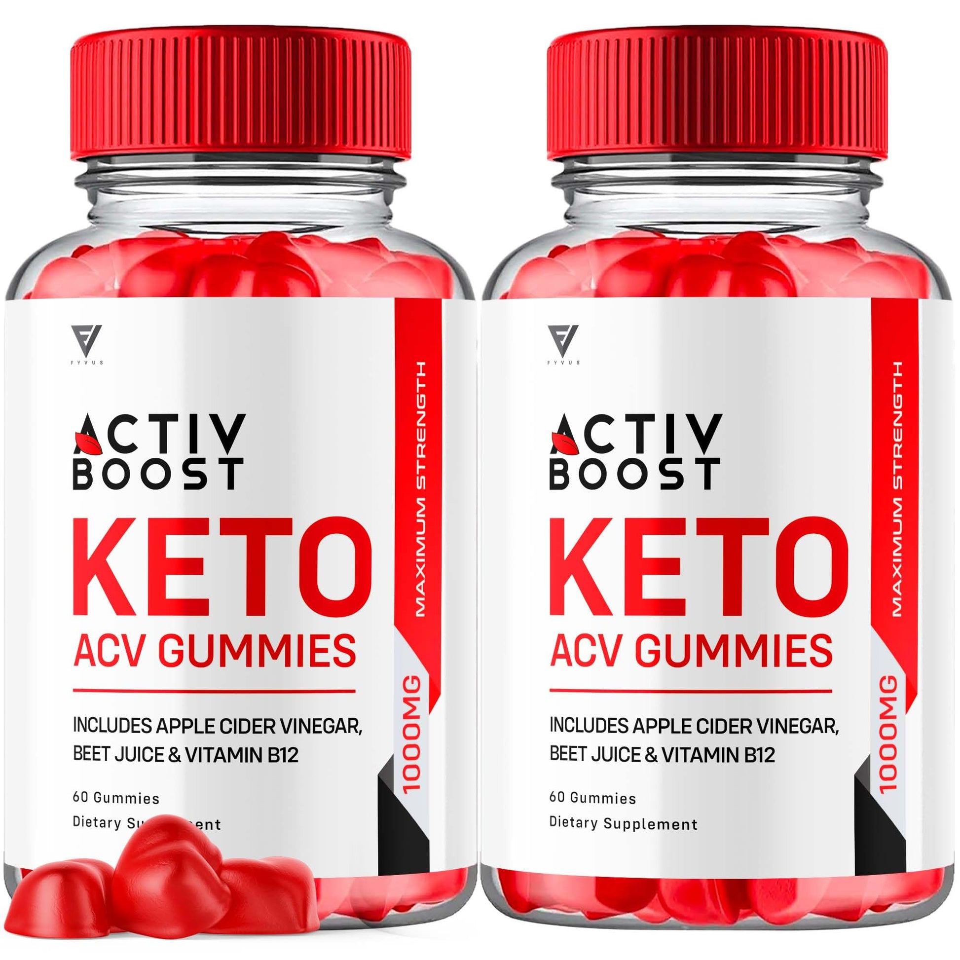 Fyvus Activ Boost Keto ACV Gummies 120 Gummies