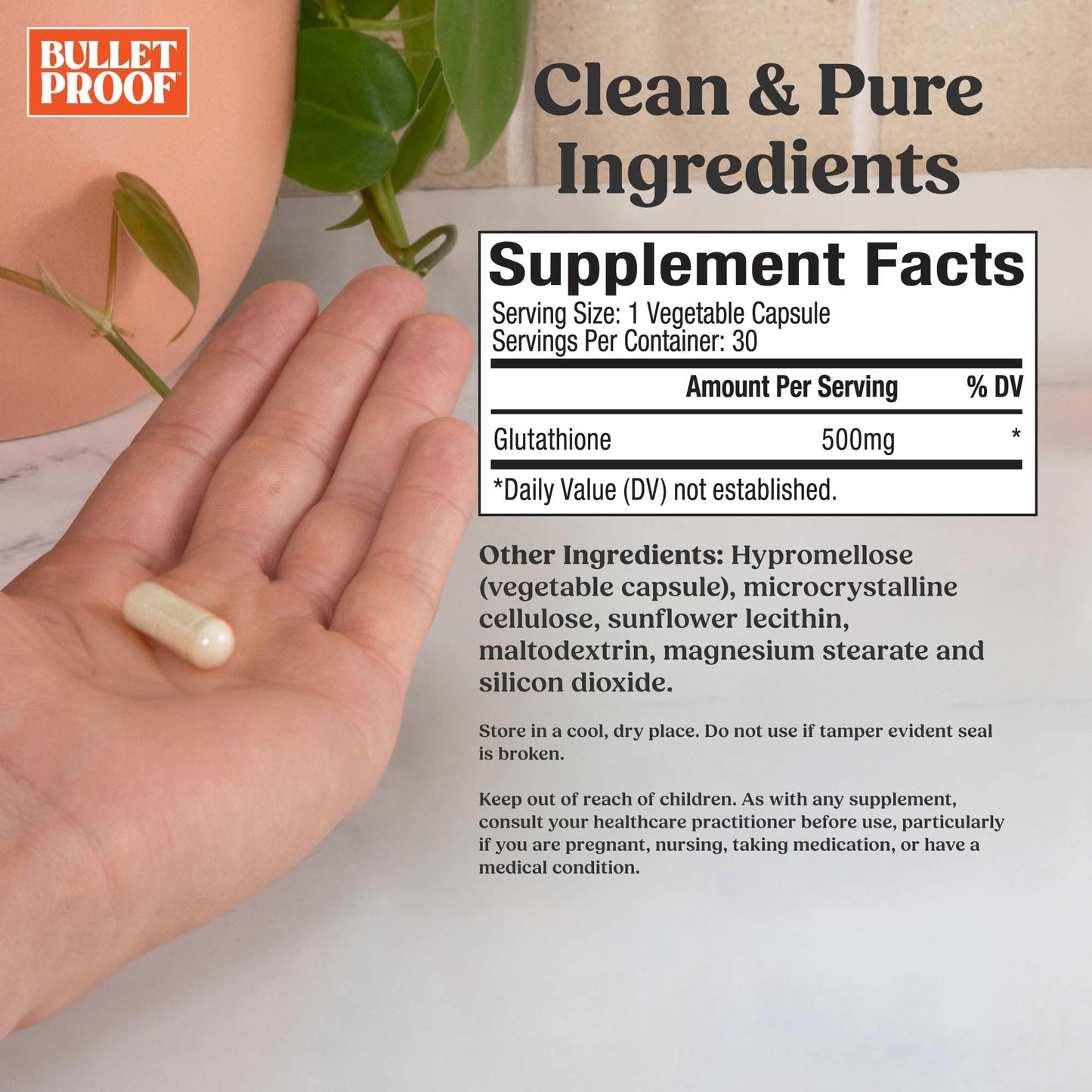 Bulletproof Liposomal Glutathione Force Antioxidant Capsules, 30 Count