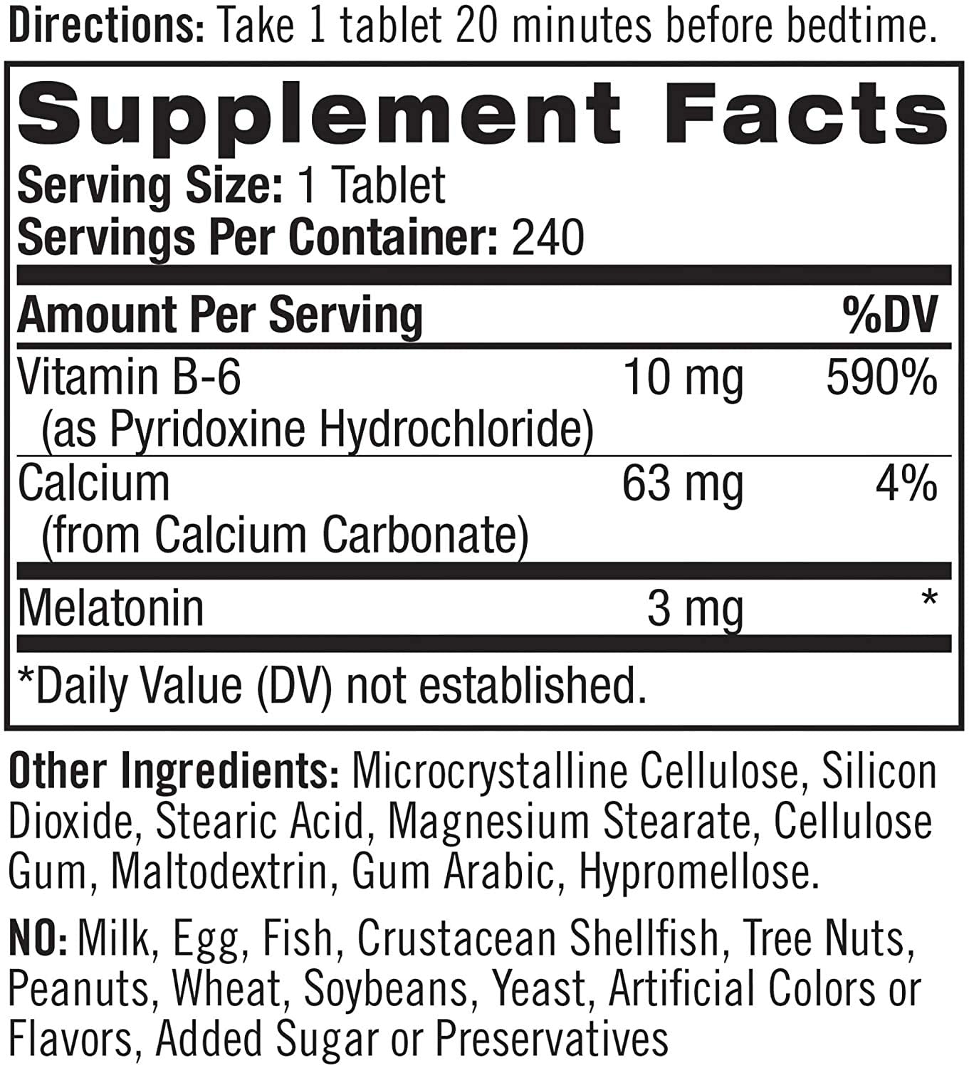 Natrol Melatonin 3 mg Tablet, 240 Tablets