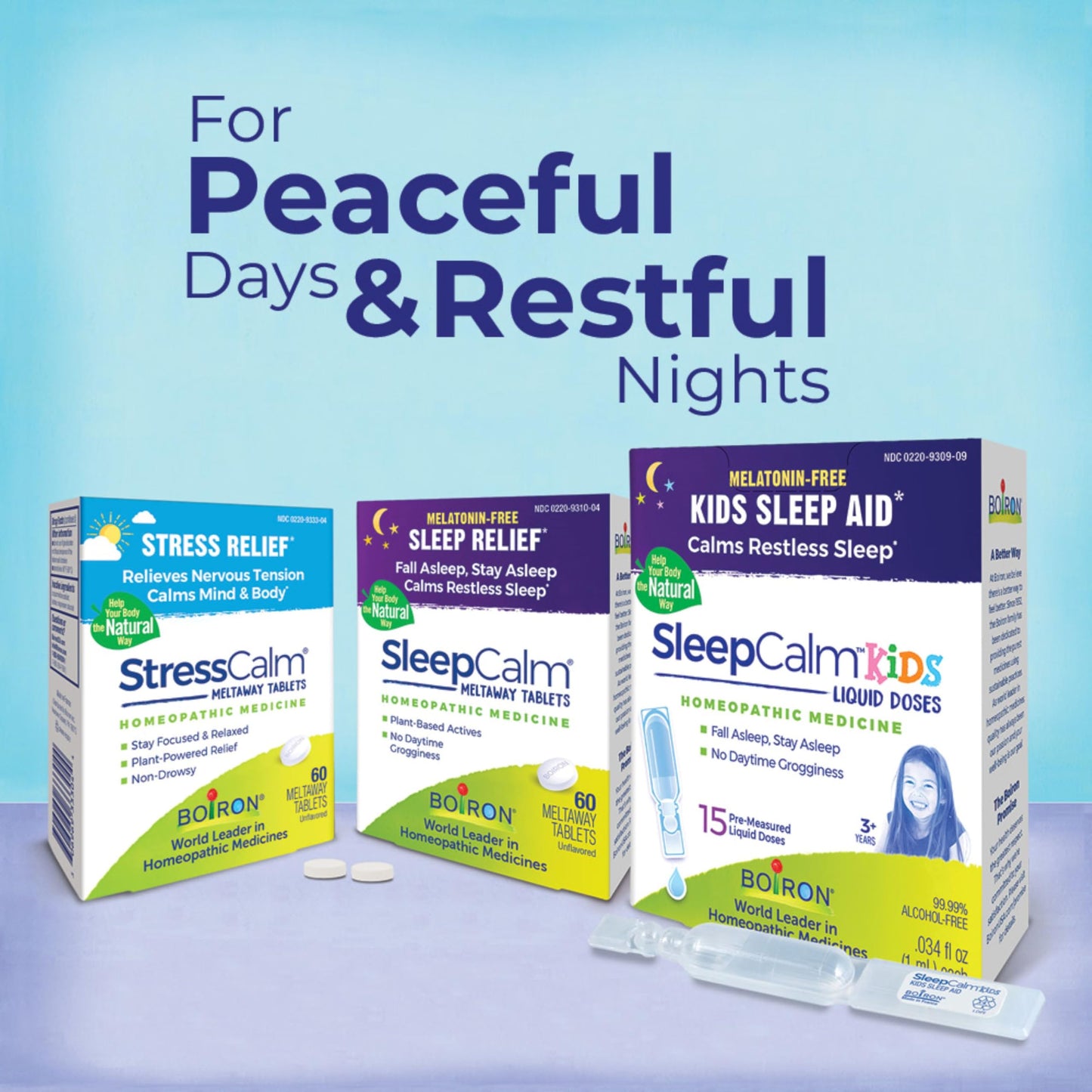 Boiron SleepCalm Tablets Sleep Aid for Deep, Relaxing, Restful Nighttime Sleep, Melatonin-Free and Non Habit-Forming, 120 Tablets