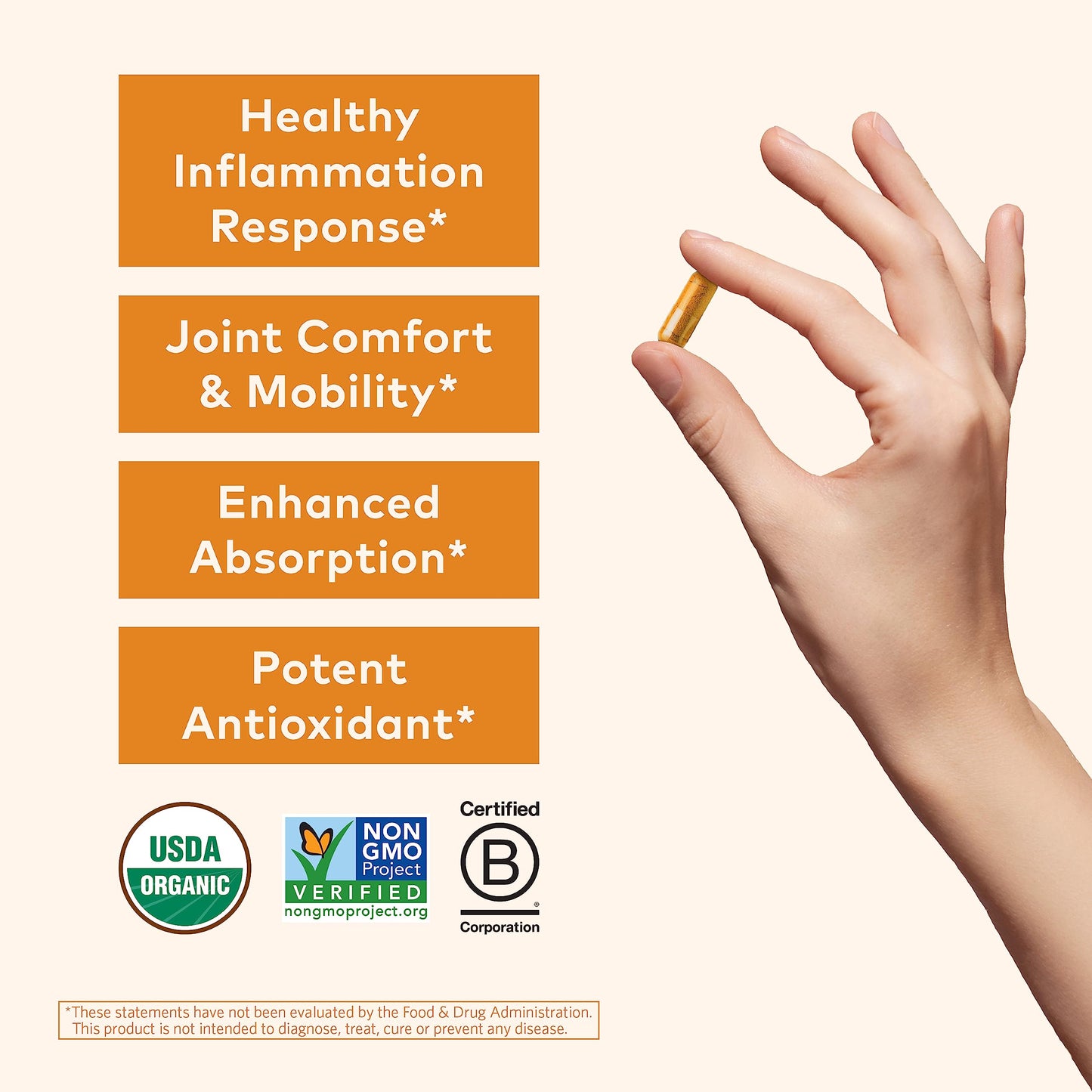 Organic India Turmeric Curcumin Herbal Supplement - Joint Mobility & Support, Immune System Support, Healthy Inflammatory Response, Whole Root Supplement, Organic Trikatu, 90 Capsules