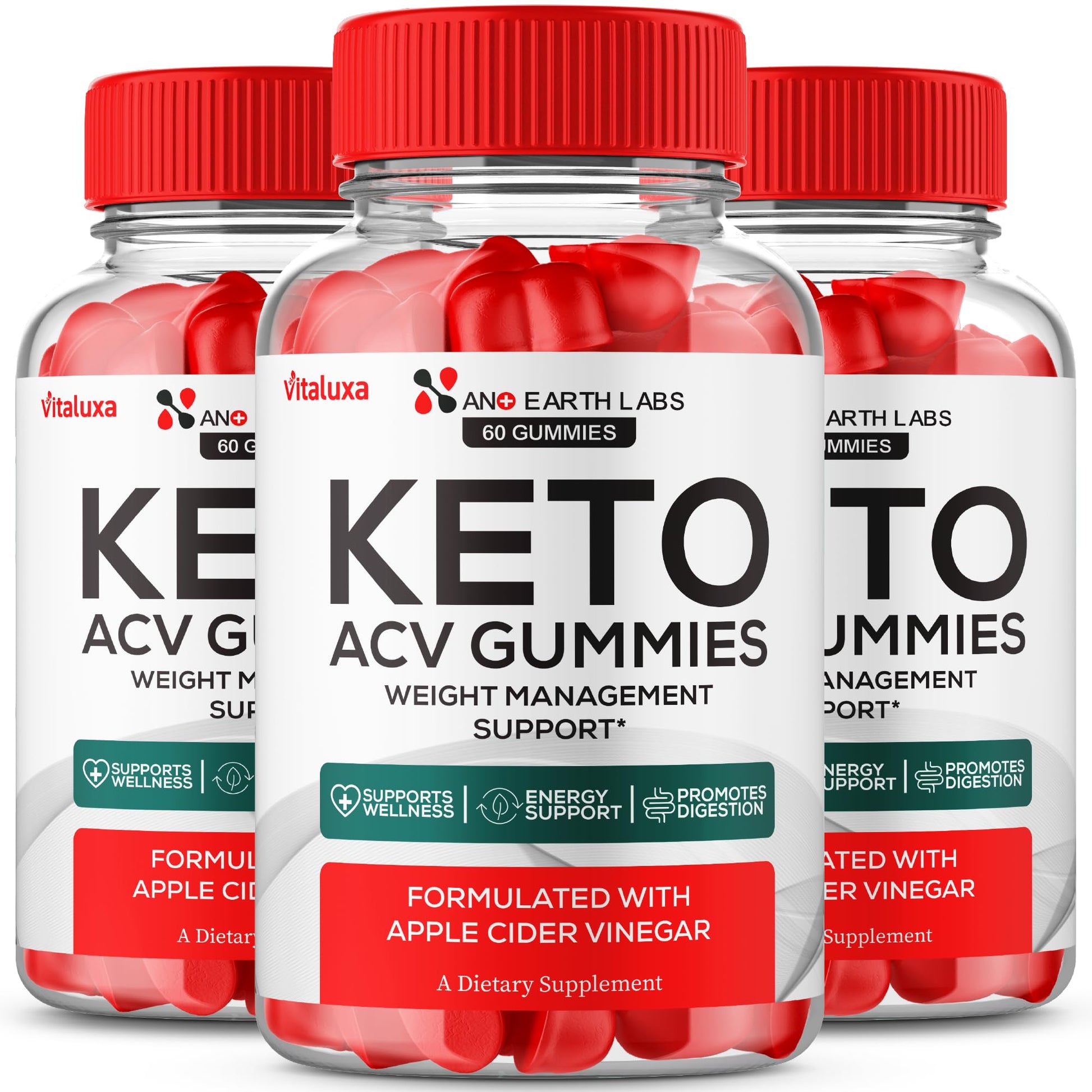 Vitaluxa Nano Earth Labs Keto Gummies 180 Gummies