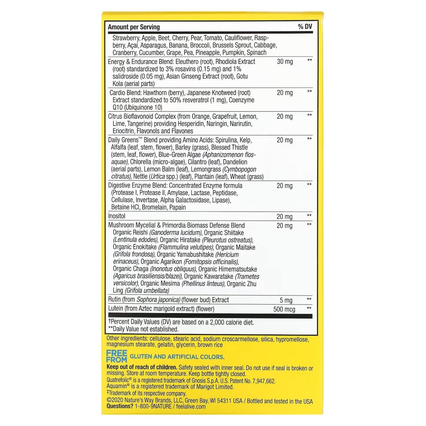 Nature's Way Alive Once Daily Men's Ultra Potency Tablets, 120 Tablets