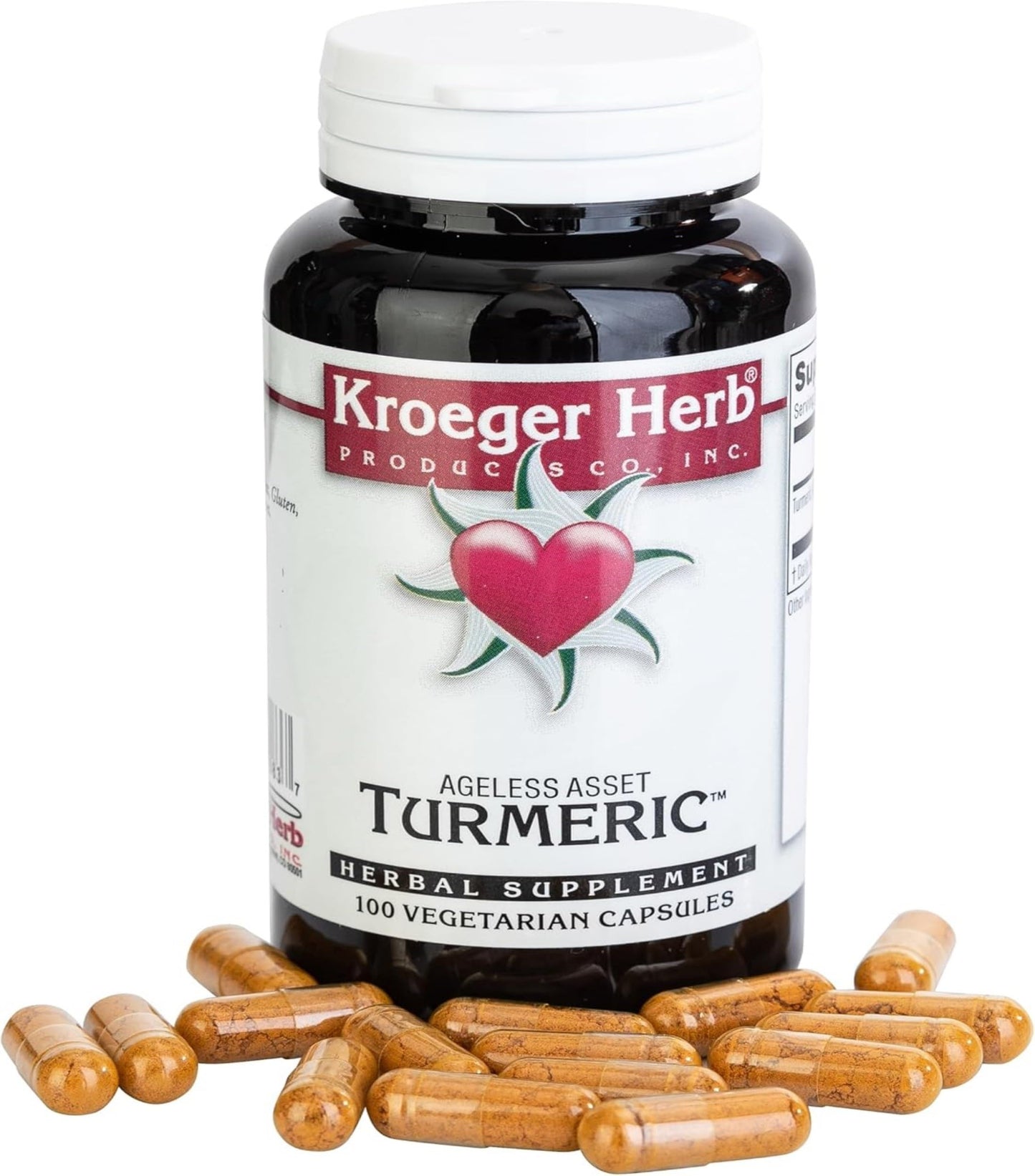 Kroeger Herb Products Turmeric Capsules 100 Capsules