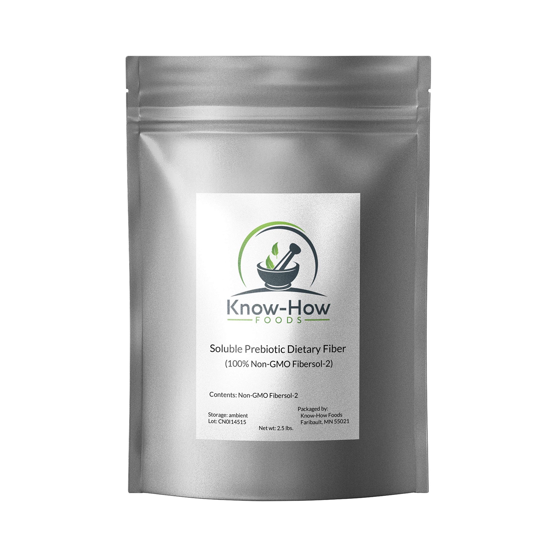 Know-How Foods Prebiotic Dietary Fiber (Non-GMO) Made with 100% Fibersol-II Powder, 40