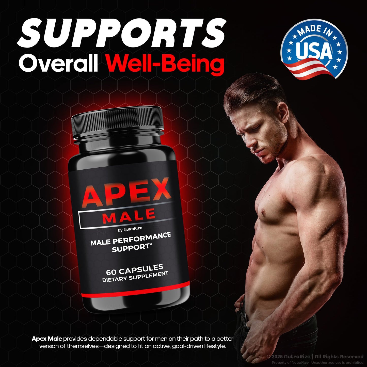NutraRize Apex Male Capsules 180 Capsules