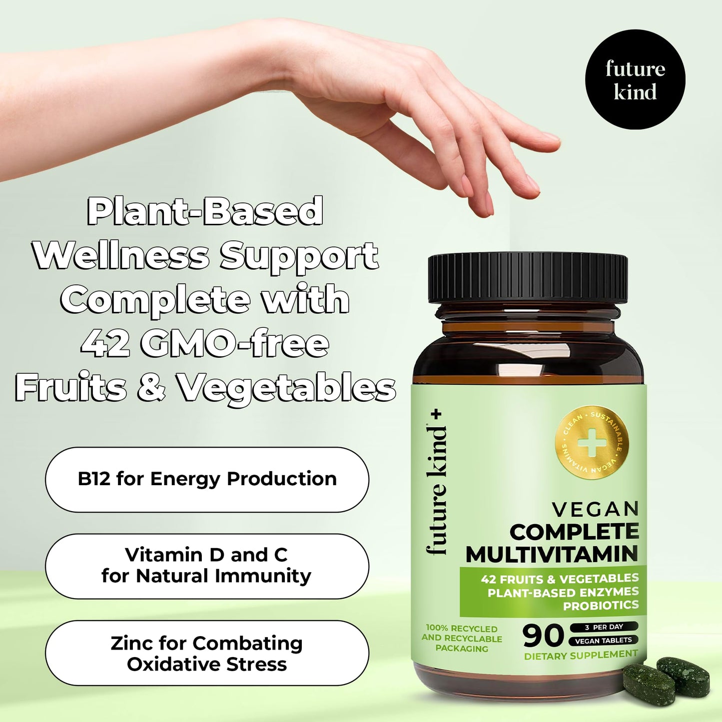 Future Kind Vegan Multivitamins Complete Capsules 90 Count
