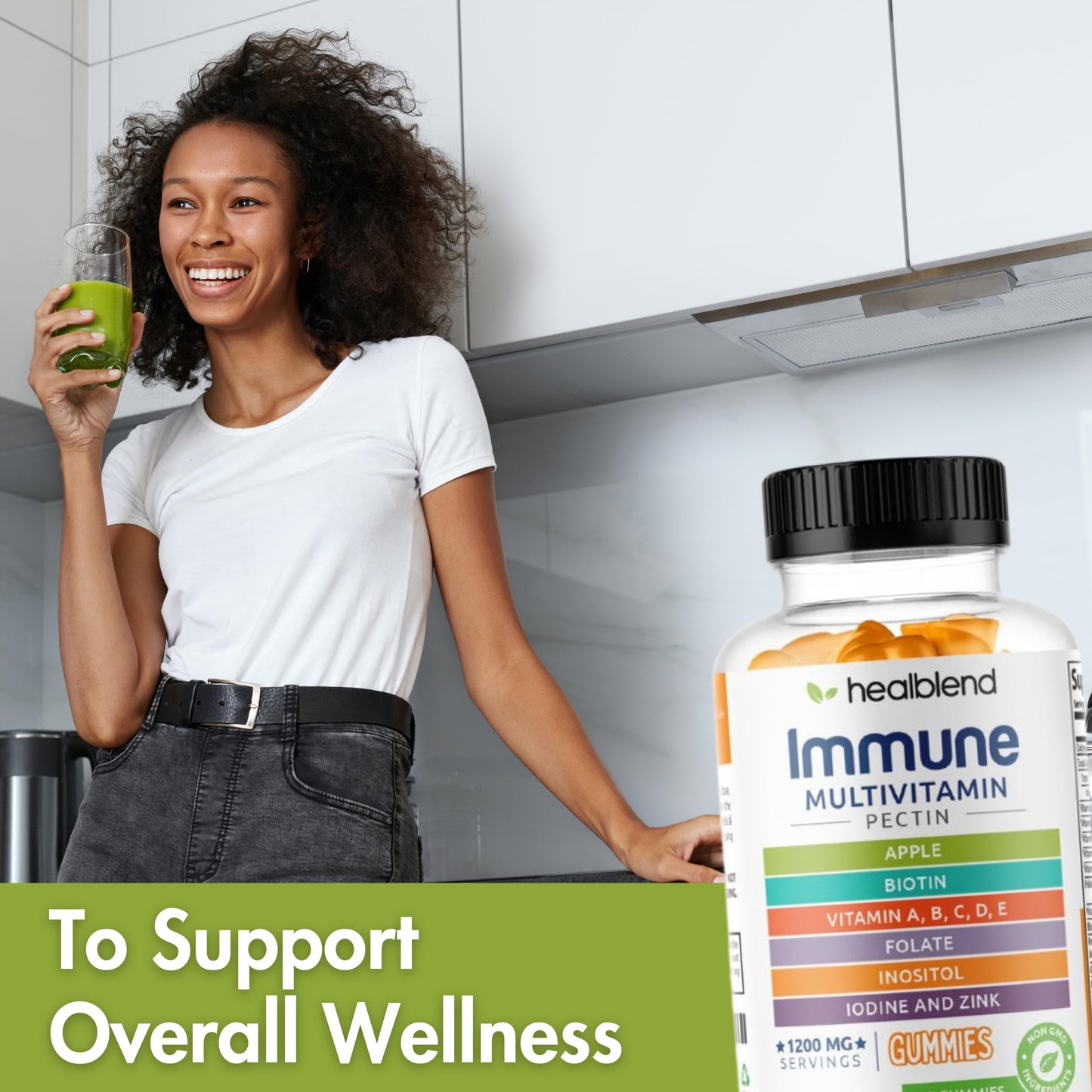 healblend Power-Packed Multivitamin Bear Gummies for Adults, 60 Gummies