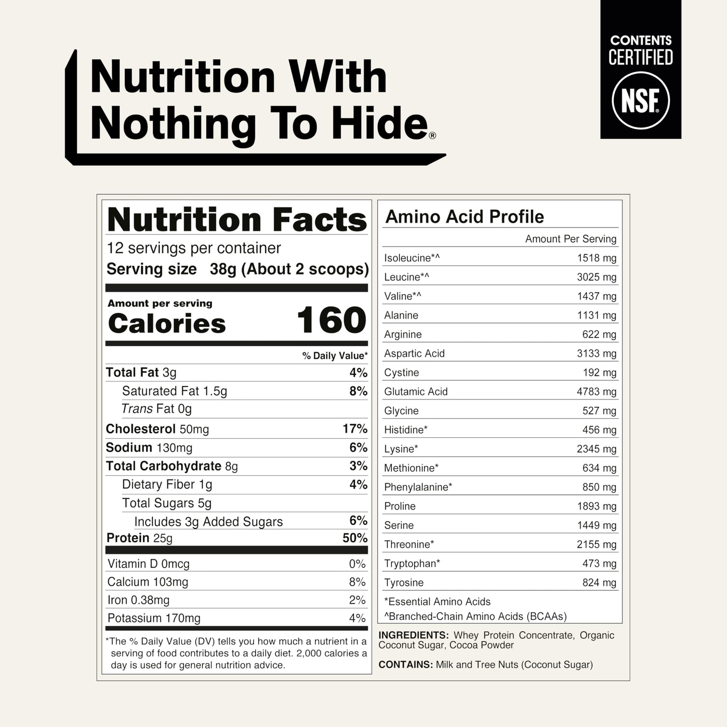 NAKED Chocolate Whey Protein Powder, 16
